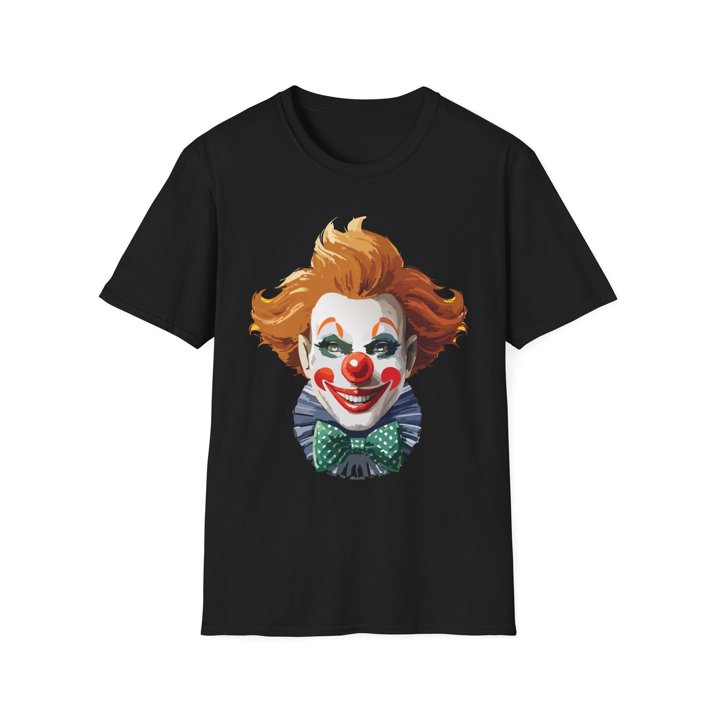 Clown Shirt, T Shirt with Clown, Funny Man Shirt, Tee Shirt with Funny Man, Circus Shirt, Shirt with Circus, Scary Man Shirt, Shirt with Scary Man