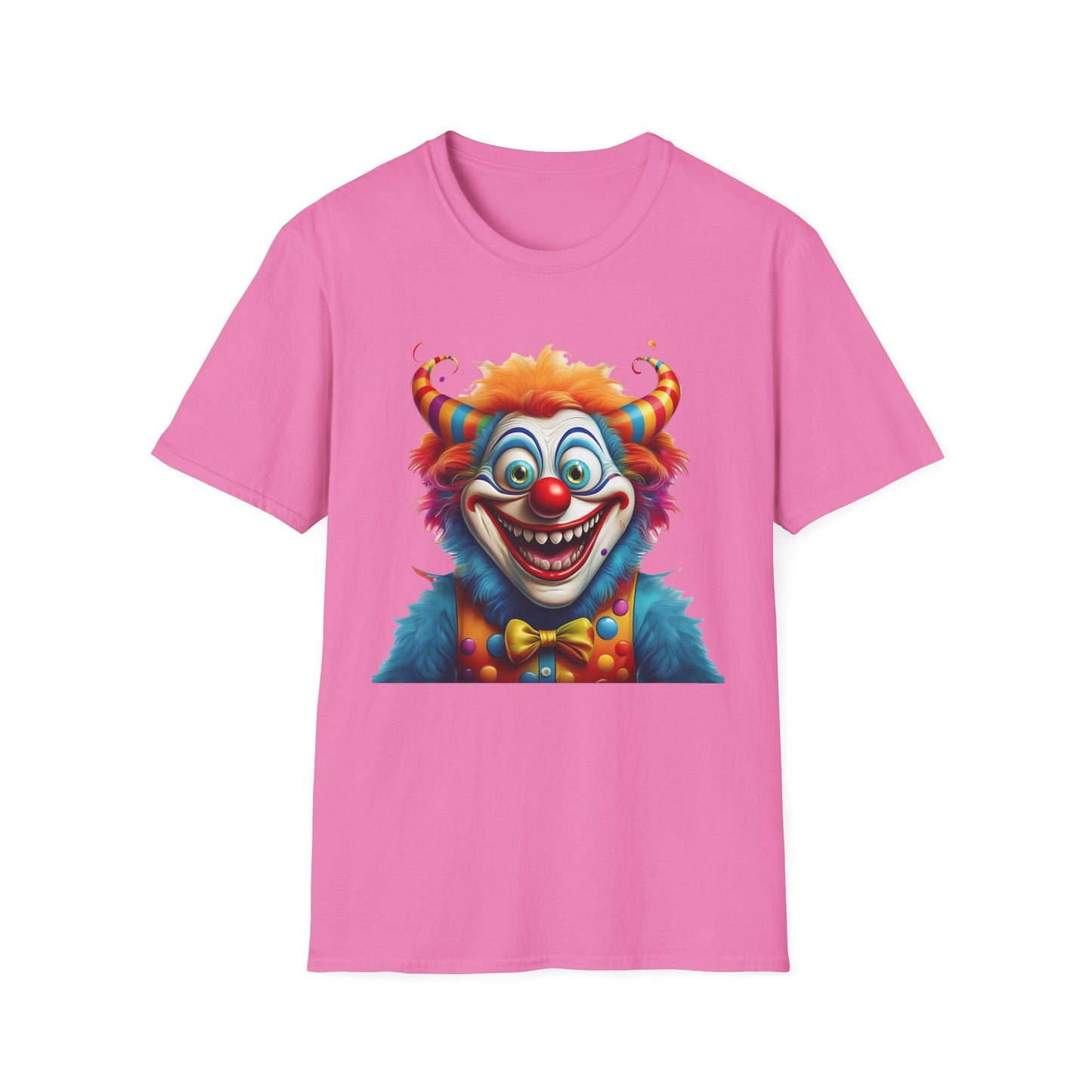 Clown Shirt, T Shirt with Clown, Funny Man Shirt, Tee Shirt with Funny Man, Circus Shirt, Shirt with Circus, Scary Man Shirt, Shirt with Scary Man