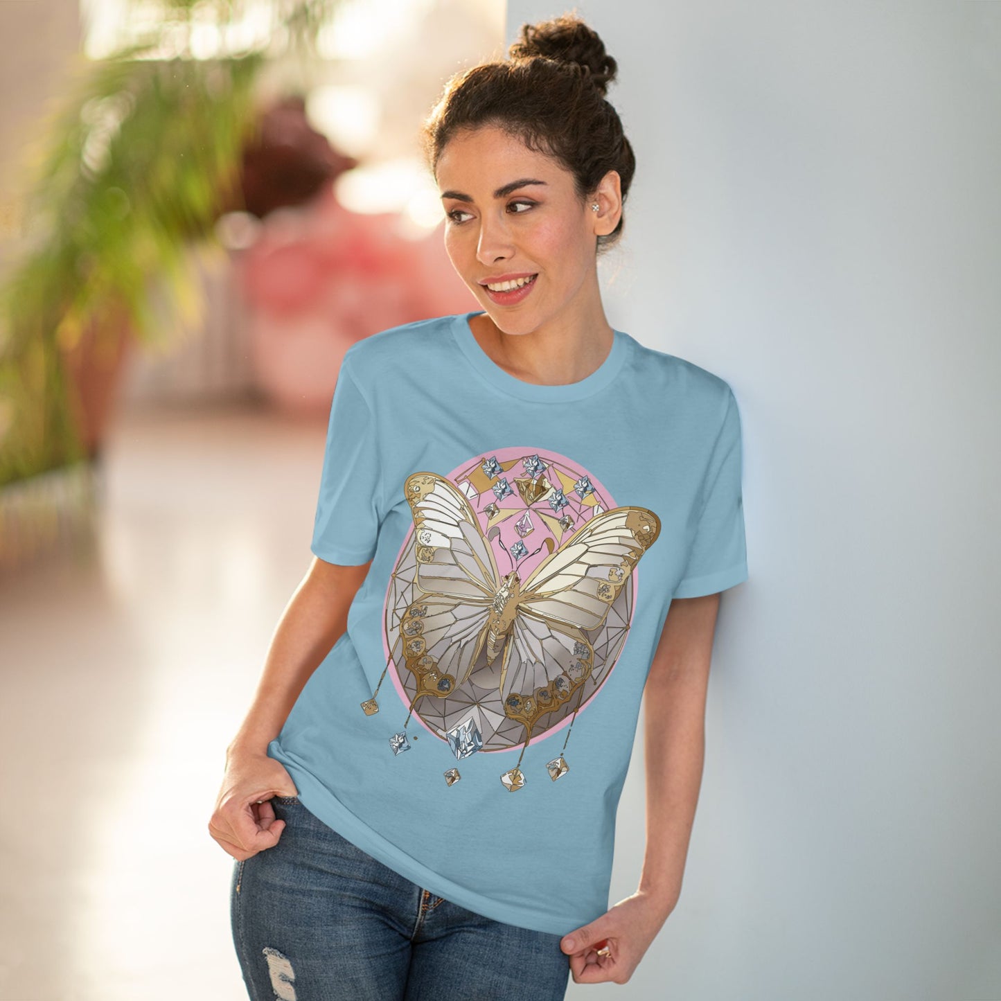 Organic T-shirt with Butterfly