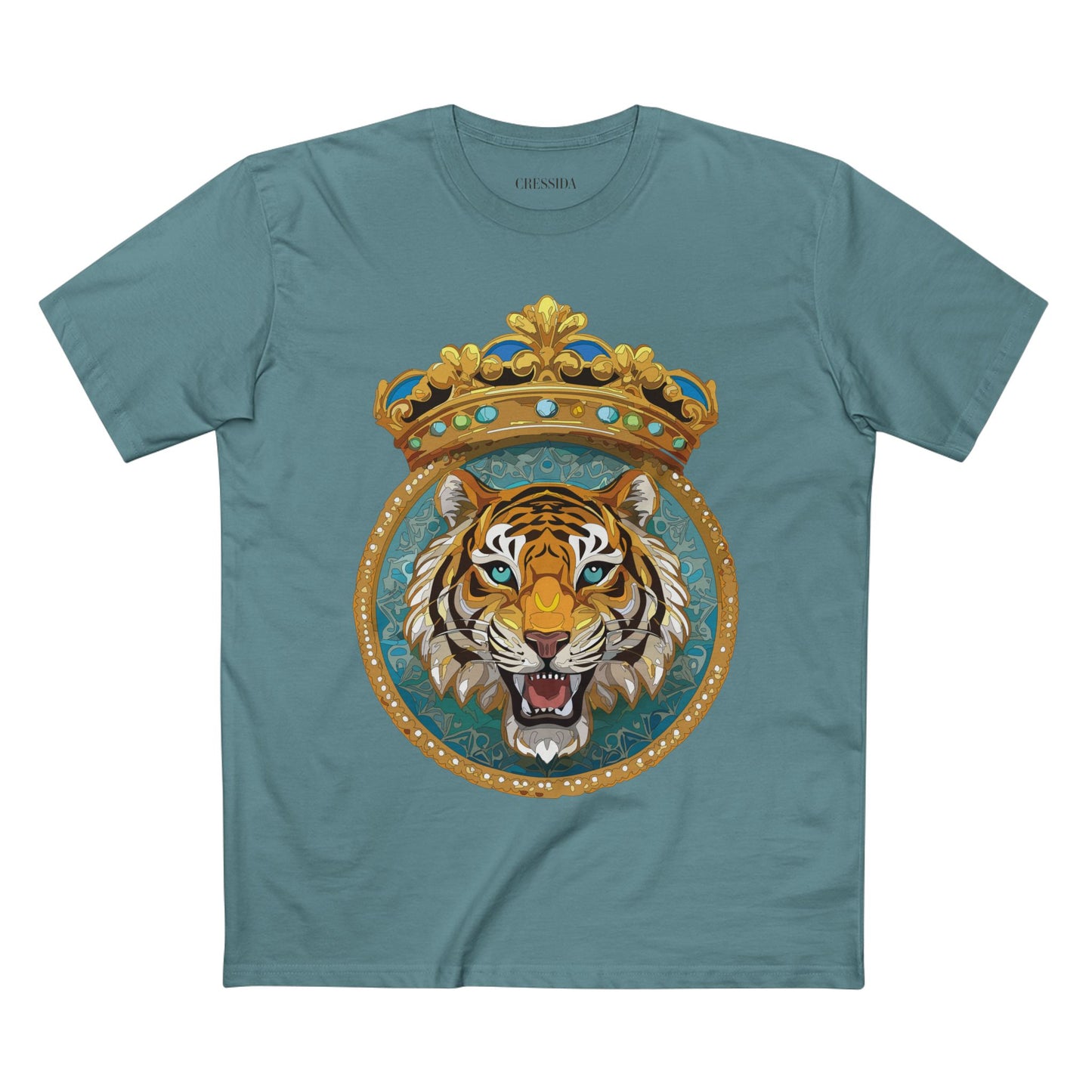 Unisex Animal Art Tee With Antique Medallion Design Premium Cotton Shirt