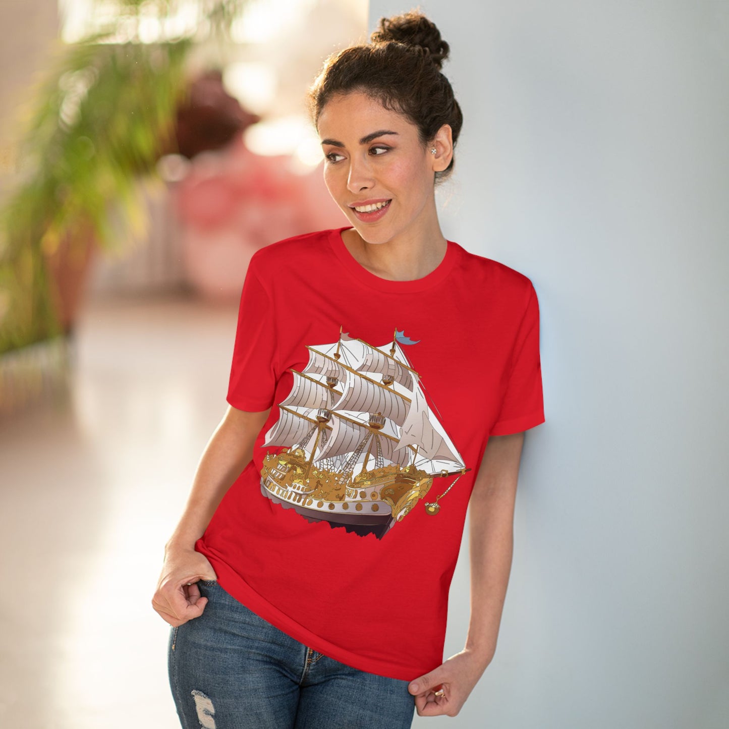 Organic T-shirt with Ship