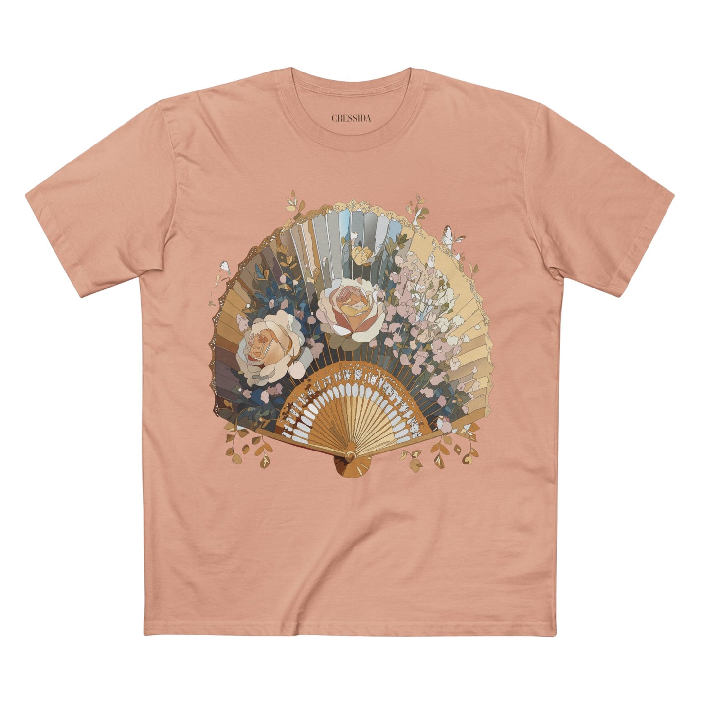 Fan shirt, Shirt with Fan, Tee Shirt with Antique Fan