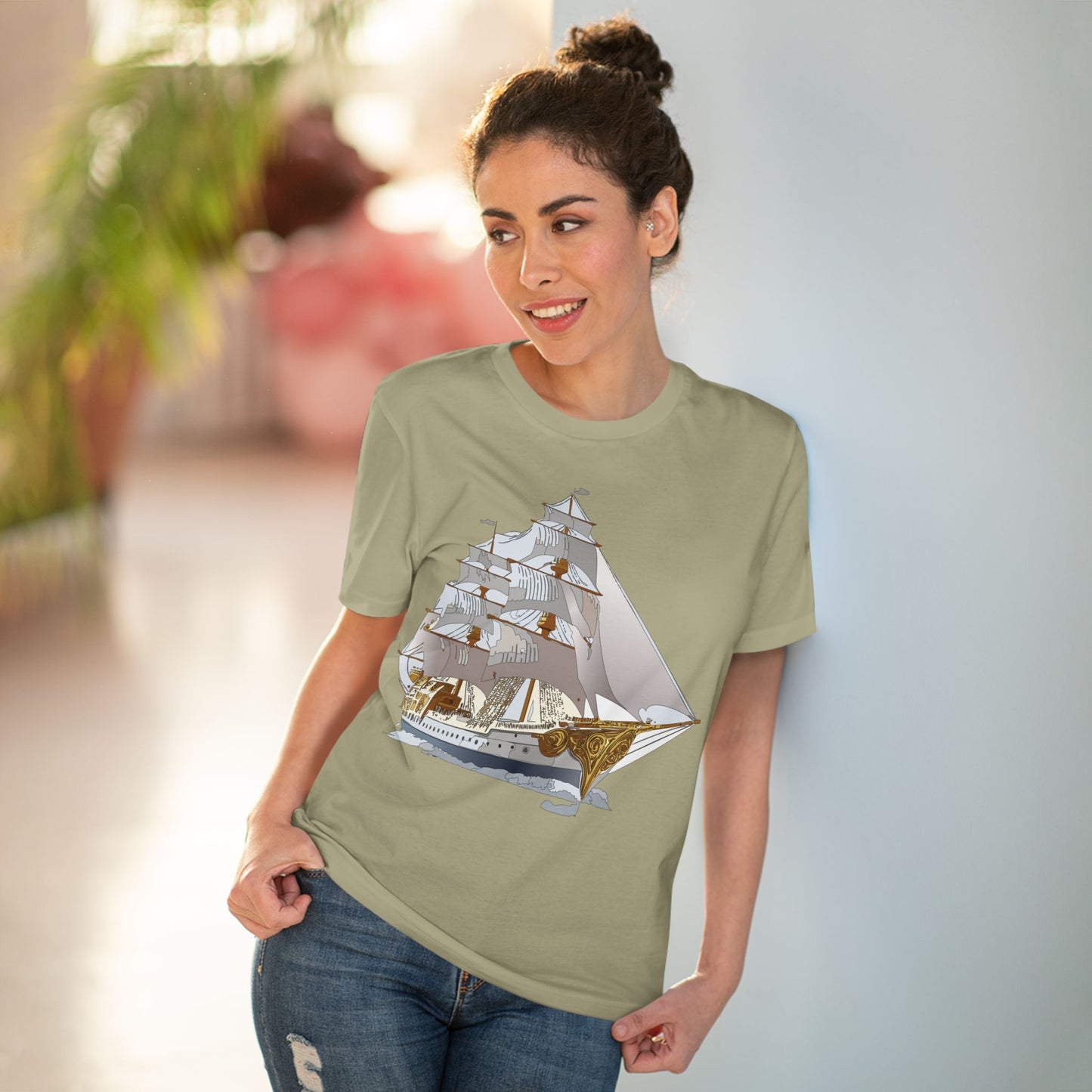 Organic T-shirt with Ship