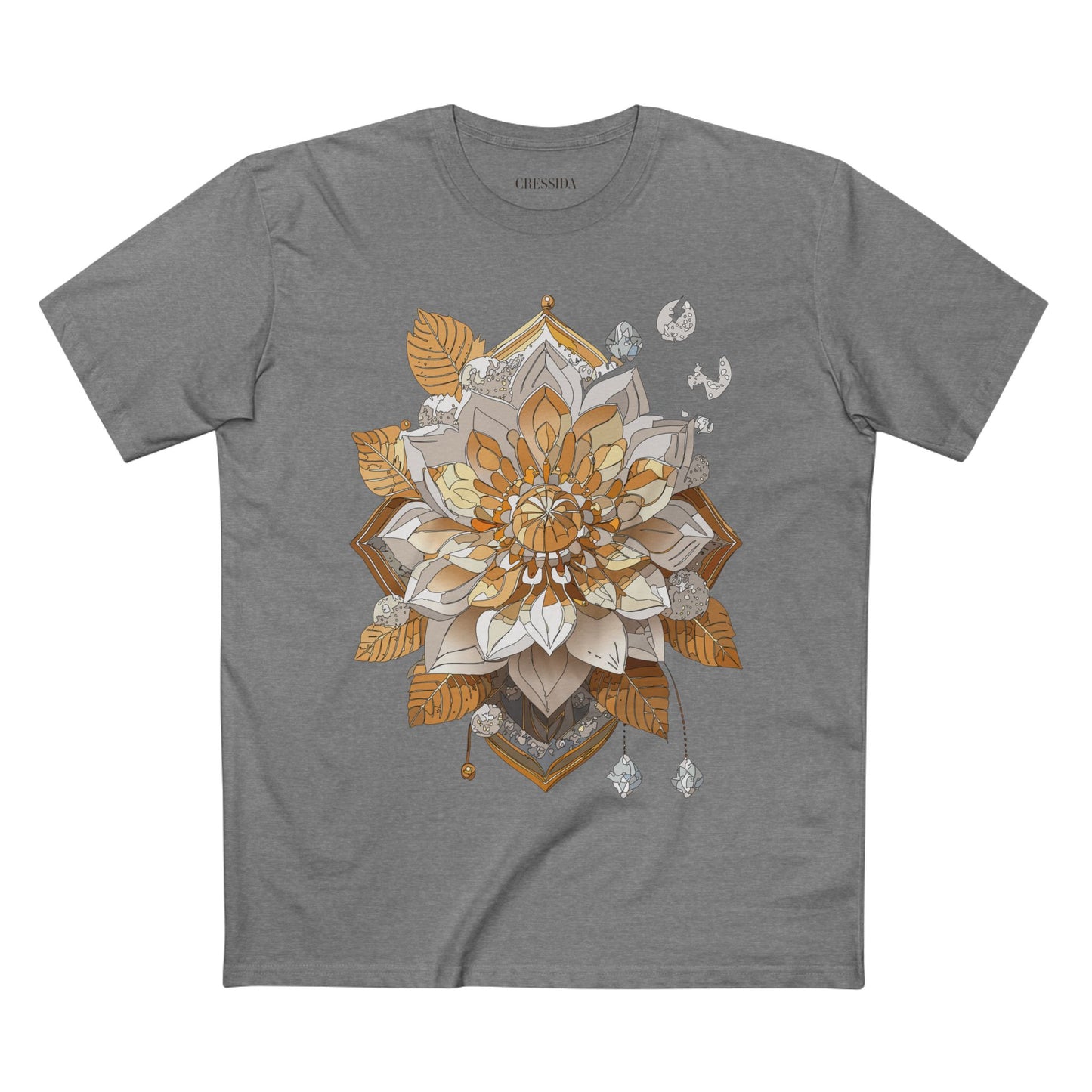 Floral Shirt, Shirt with Flower, Tee Shirt with Antique Flower