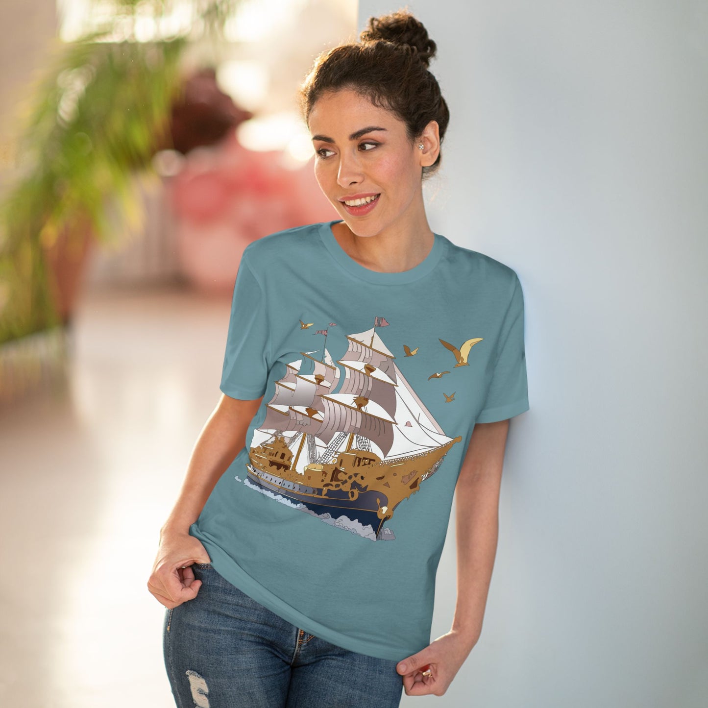 Organic T-shirt with Ship