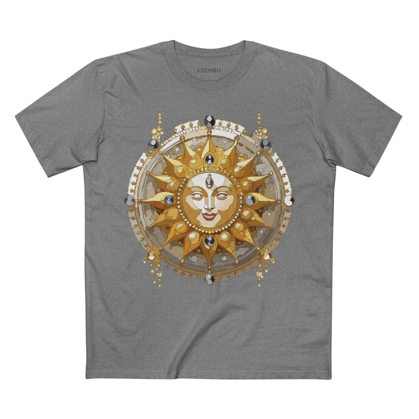Sun Shirt, Shirt with Sun, Tee Shirt with Gold Sun