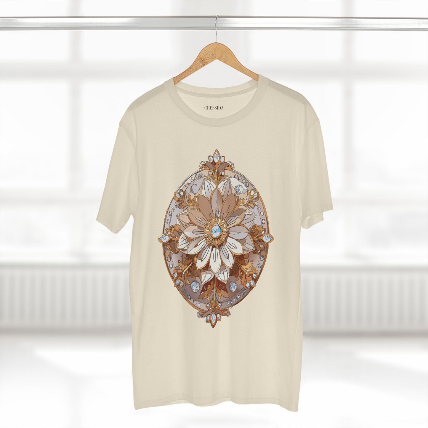 Floral Shirt, Shirt with Flower, Tee Shirt with Antique Flower