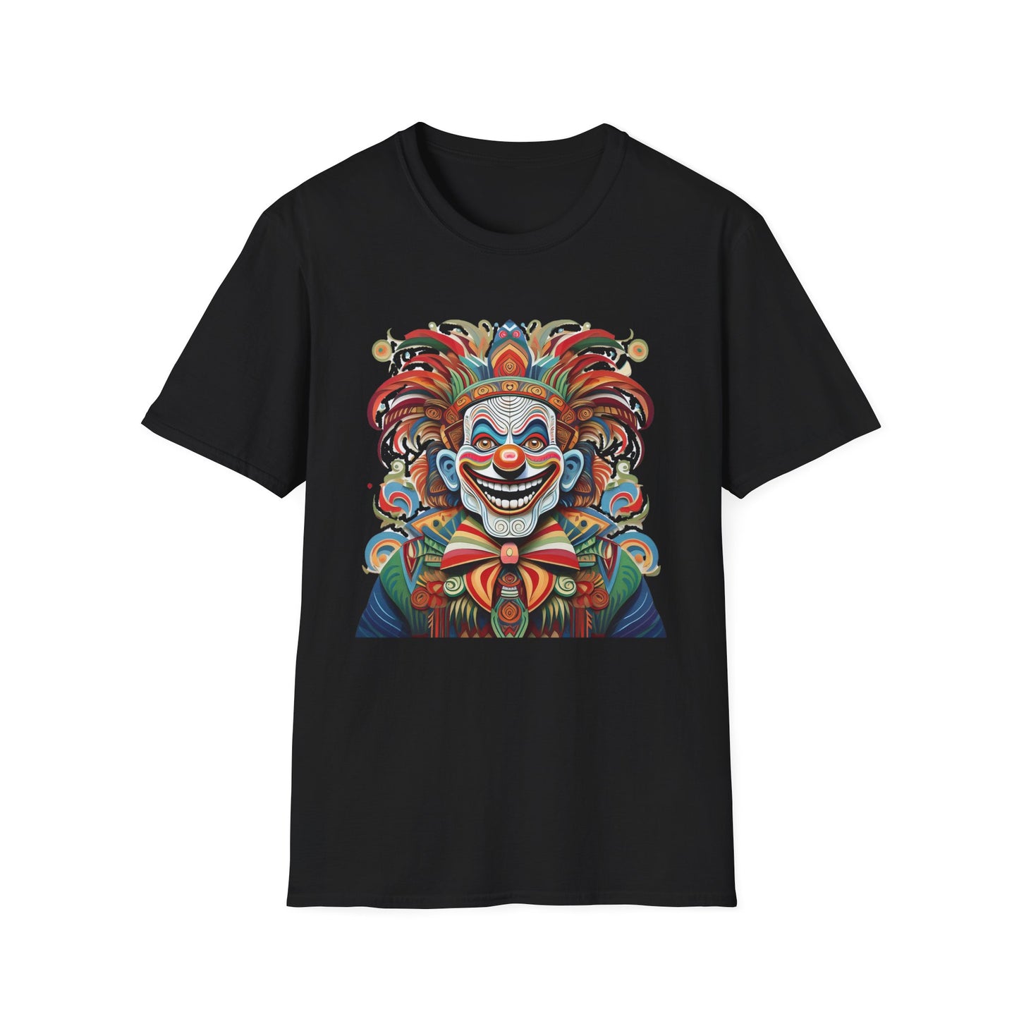 Clown Shirt, T Shirt with Clown, Funny Man Shirt, Tee Shirt with Funny Man, Circus Shirt, Shirt with Circus, Scary Man Shirt, Shirt with Scary Man