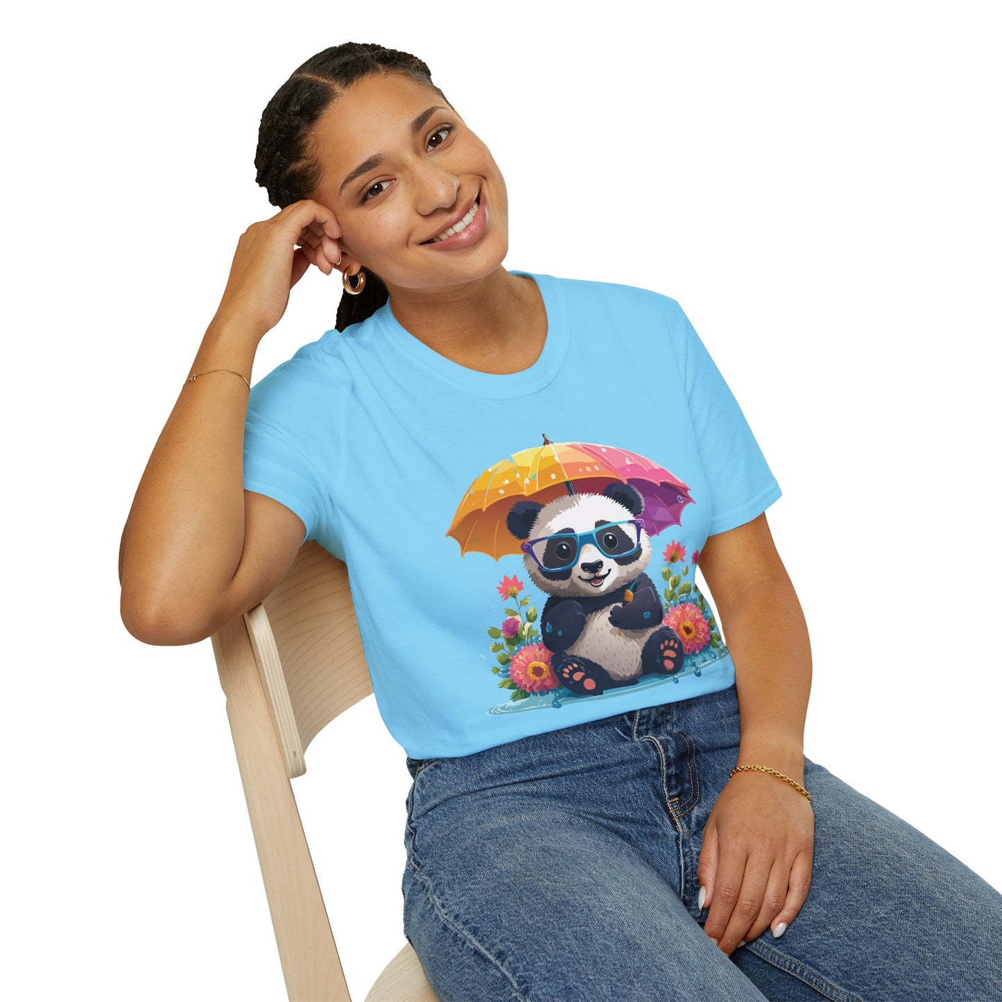 Panda Shirt, T Shirt with Panda, Animal Shirt, Tee Shirt with Animals
