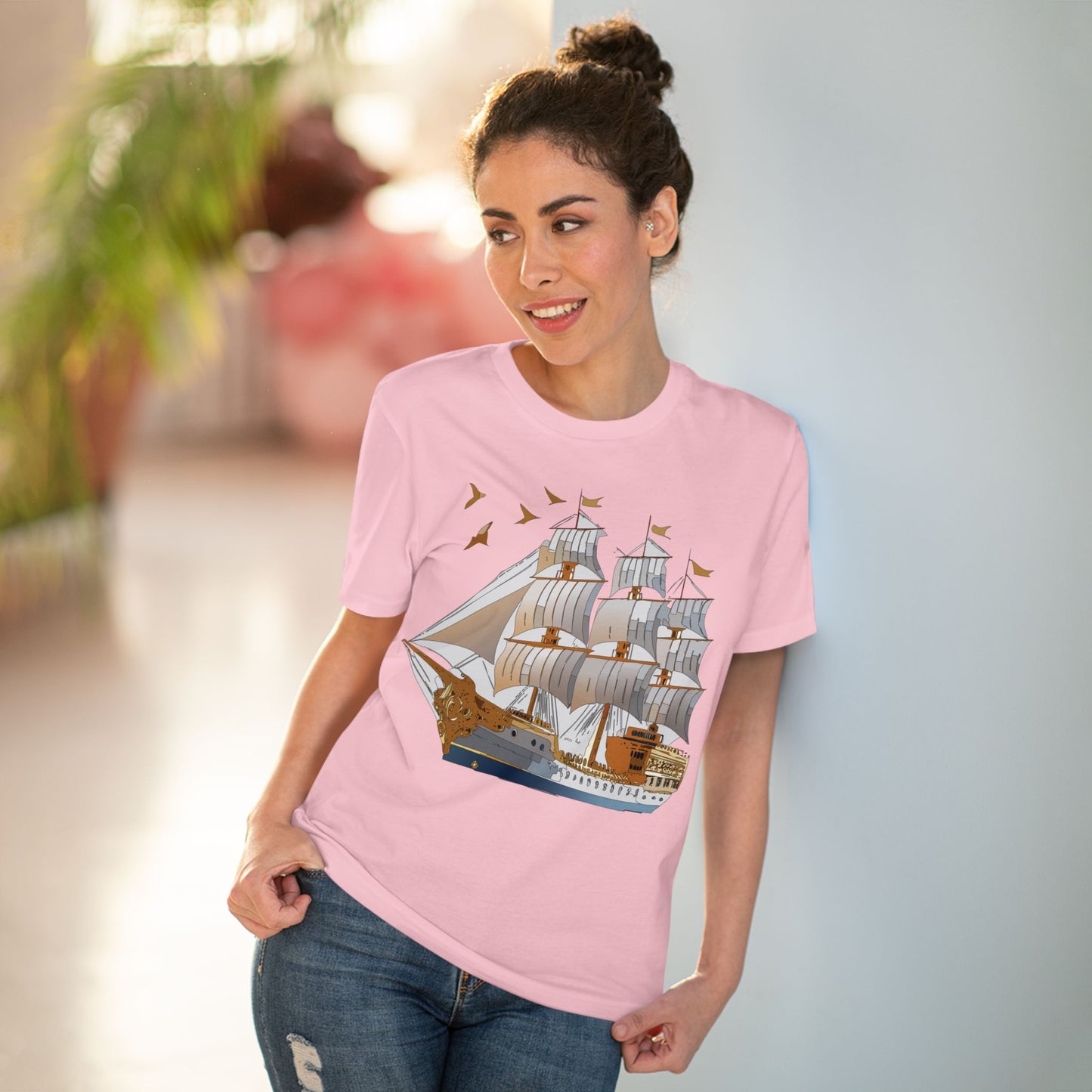 Organic T-shirt with Ship