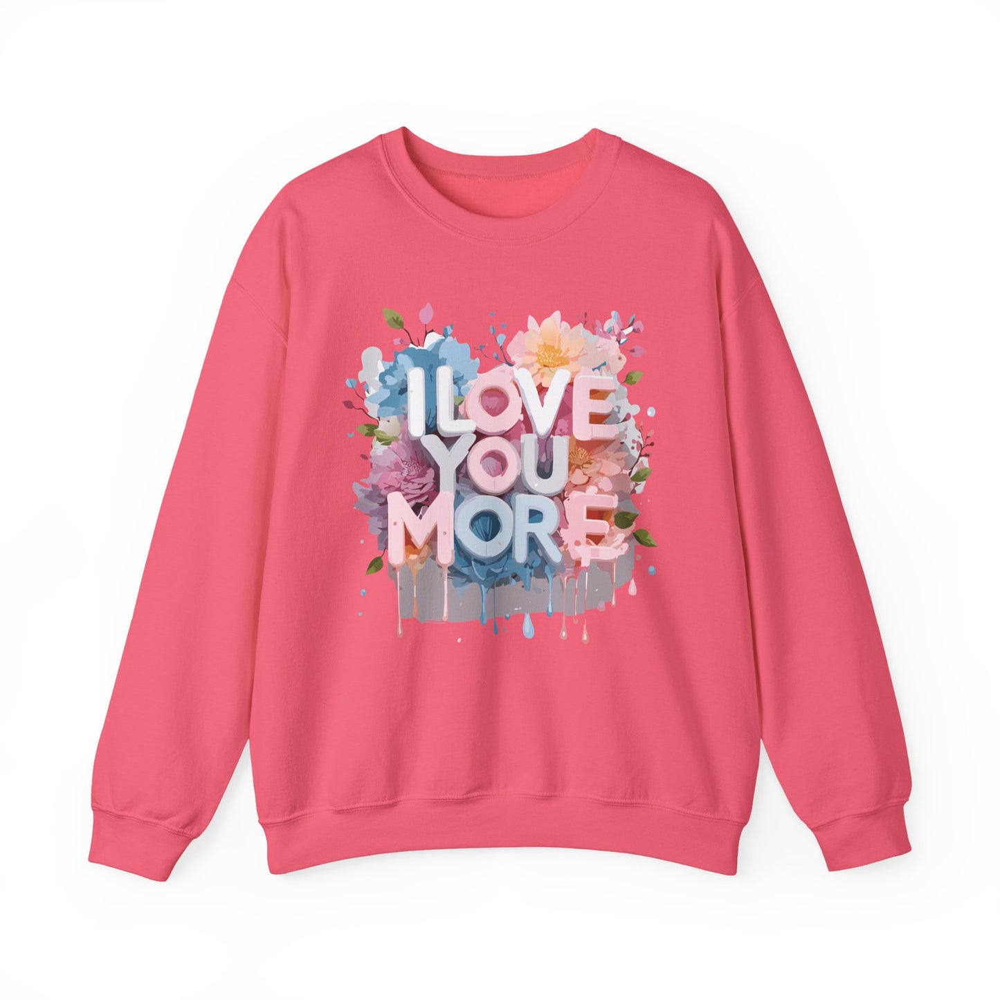 Floral Love Sweatshirt, Valentine's Day Sweatshirt, Love Flower Sweatshirt