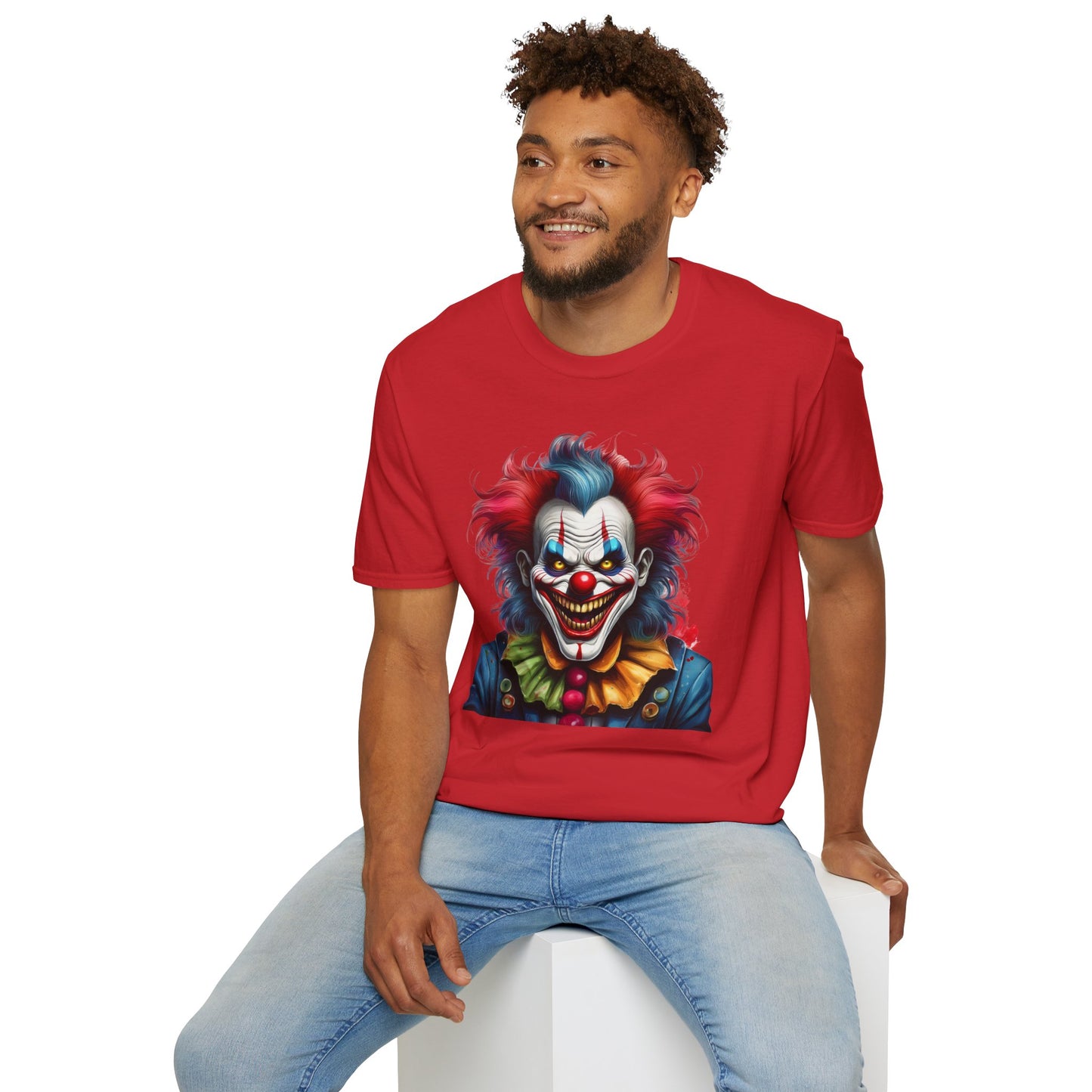 Clown Shirt, T Shirt with Clown, Funny Man Shirt, Tee Shirt with Funny Man, Circus Shirt, Shirt with Circus, Scary Man Shirt, Shirt with Scary Man