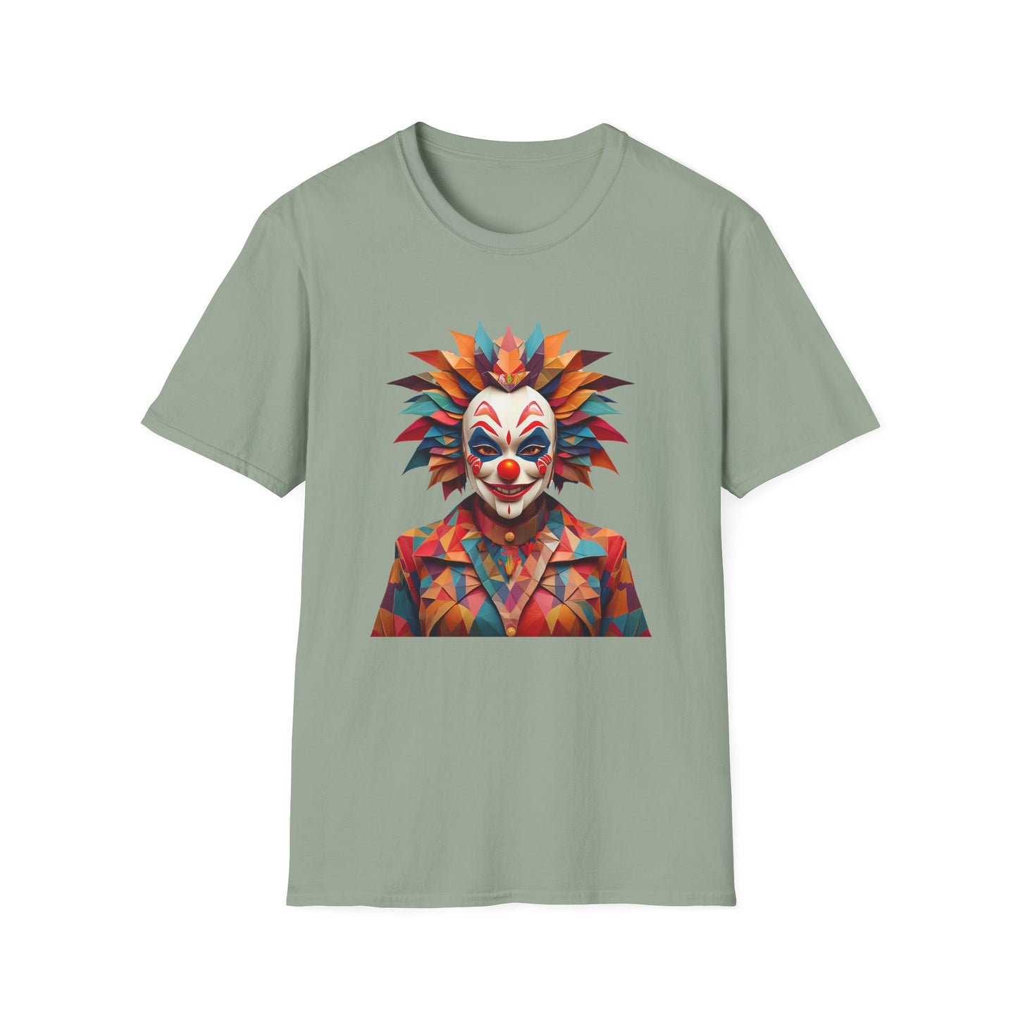 Clown Shirt, T Shirt with Clown, Funny Man Shirt, Tee Shirt with Funny Man, Circus Shirt, Shirt with Circus, Scary Man Shirt, Shirt with Scary Man