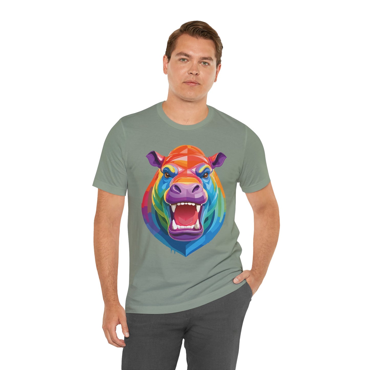 Unisex Animal Shirt, Tee Shirt with Animals, Art Design Tee Shirt, Wild Animals Shirt