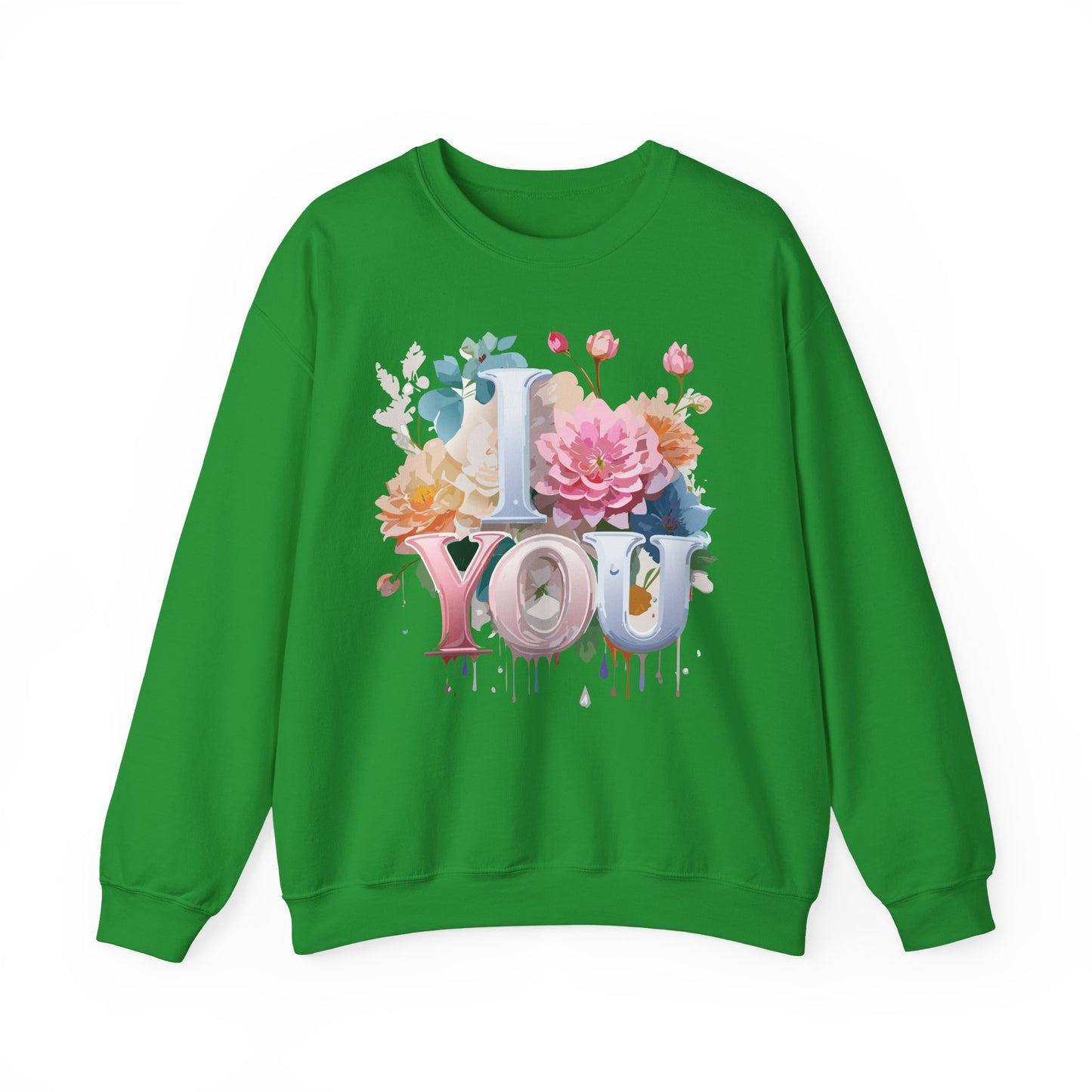 Floral Love Sweatshirt, Valentine's Day Sweatshirt, Love Flower Sweatshirt