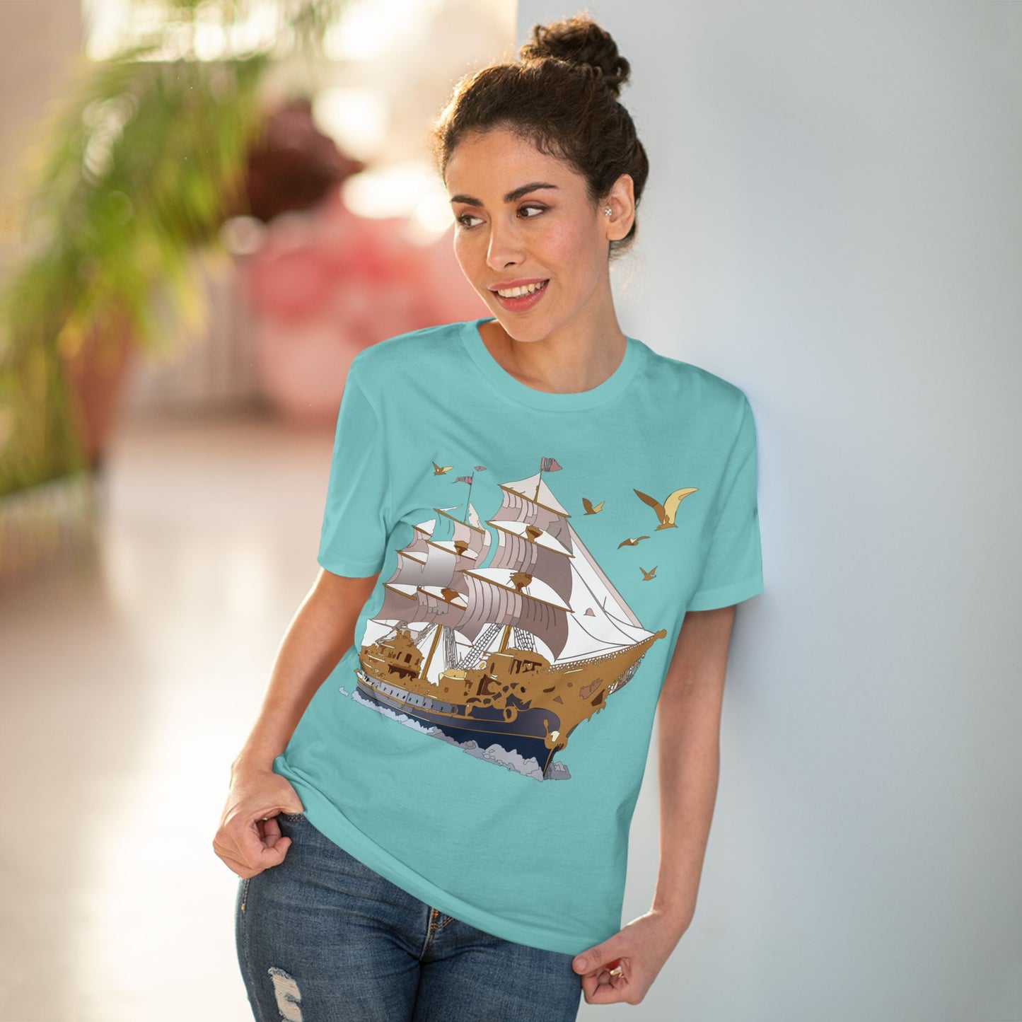 Organic T-shirt with Ship