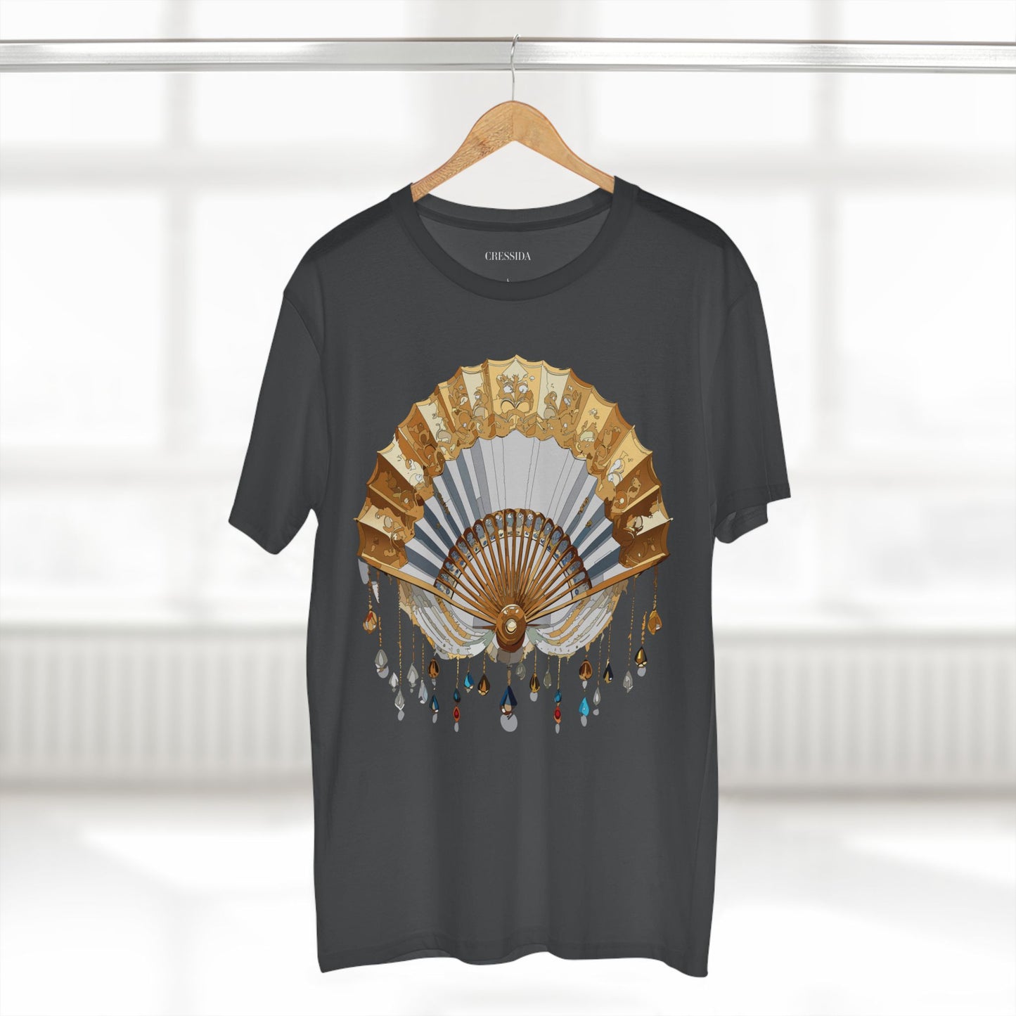 Fan shirt, Shirt with Fan, Tee Shirt with Antique Fan