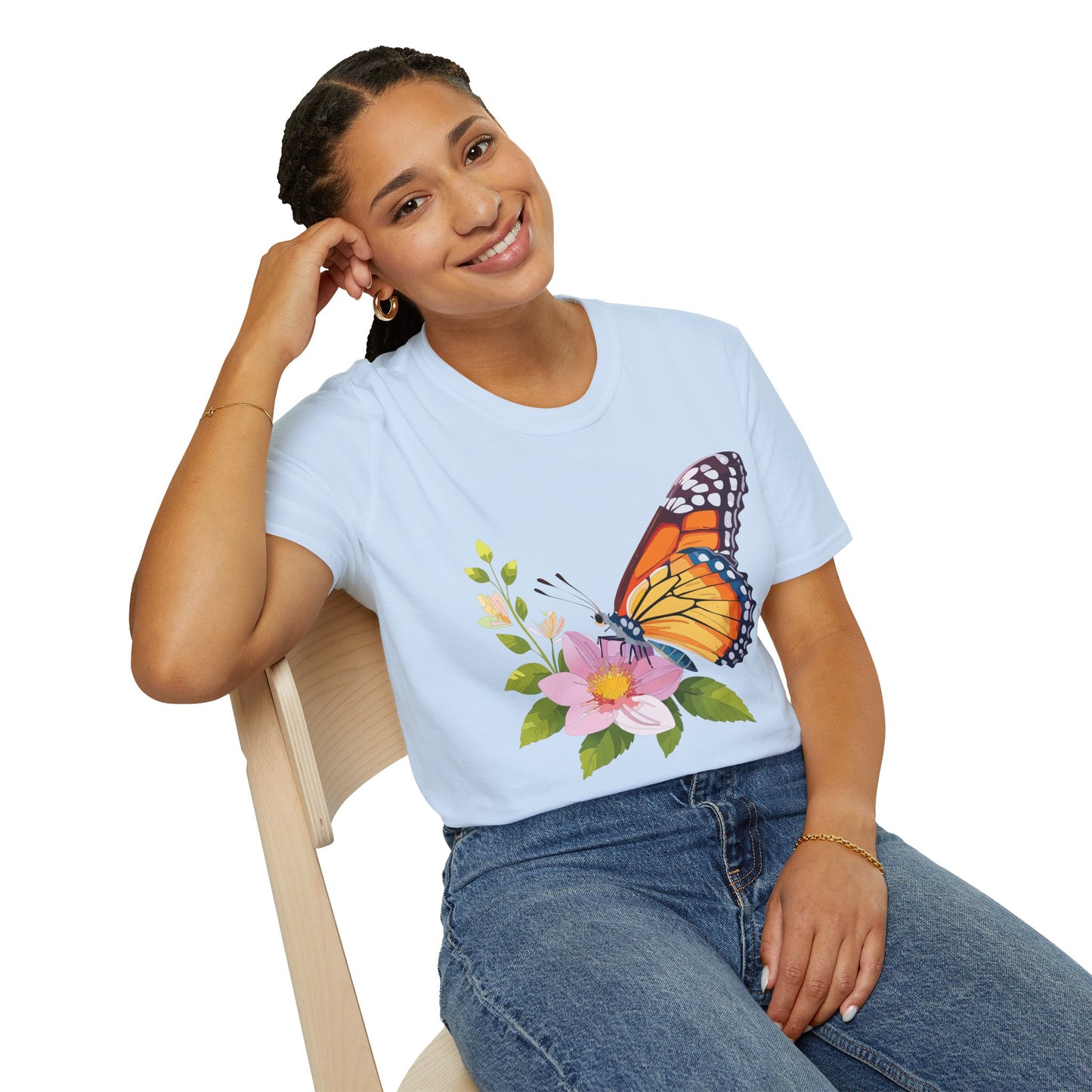 Butterfly Shirt, T Shirt with Butterfly, Monarch Shirt