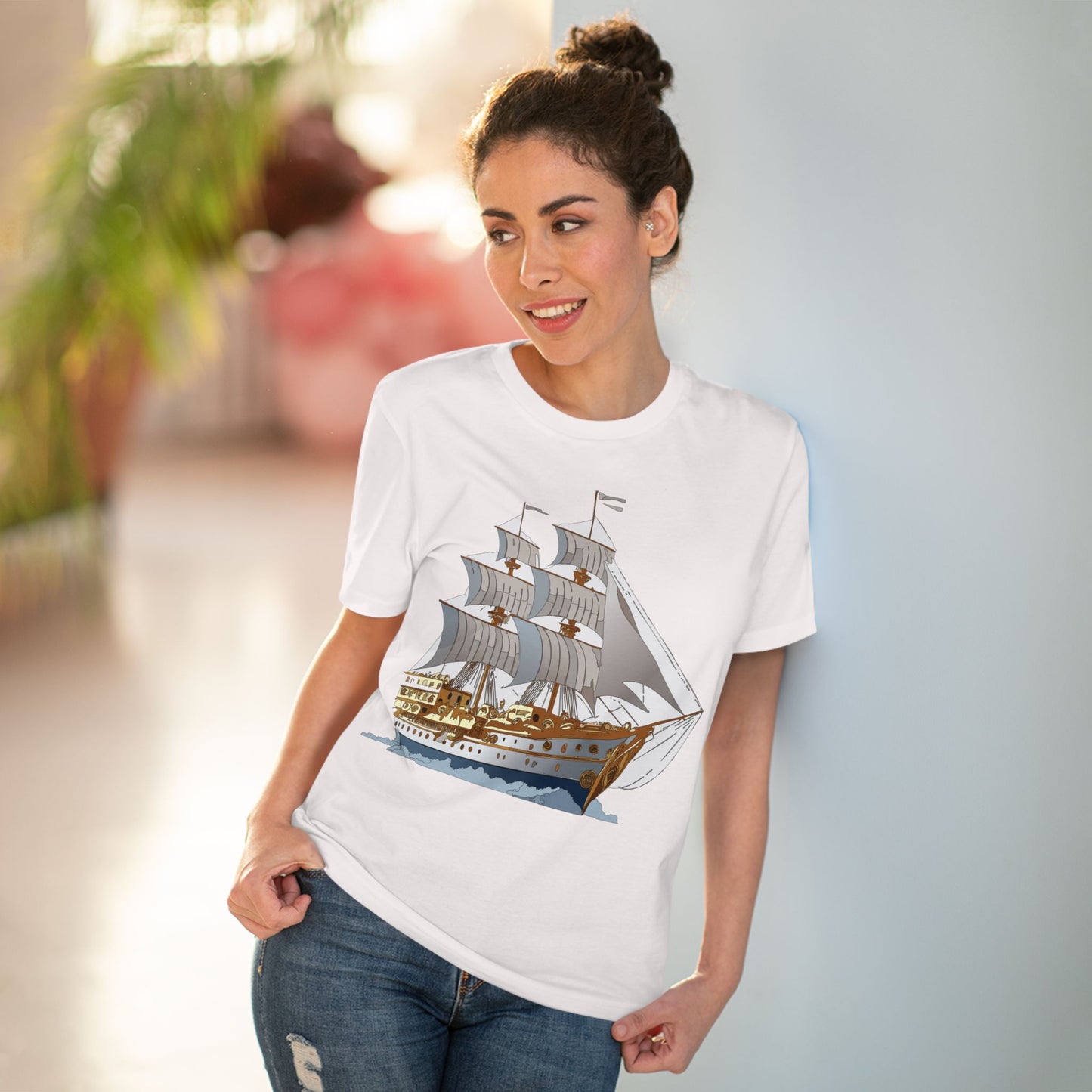 Organic T-shirt with Ship