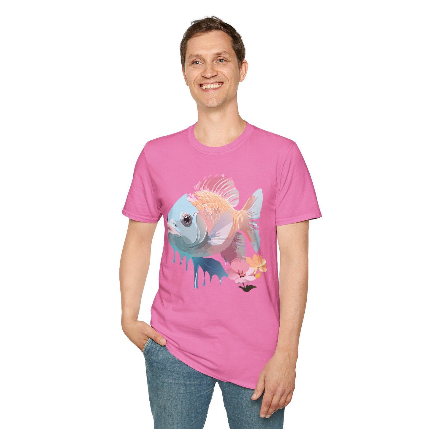 Copy of Fish Art Design Shirt, T Shirt with Fish, Graphic Shirt, Tee Shirt with Graphic Design, Shirt with Fish Graphic Art