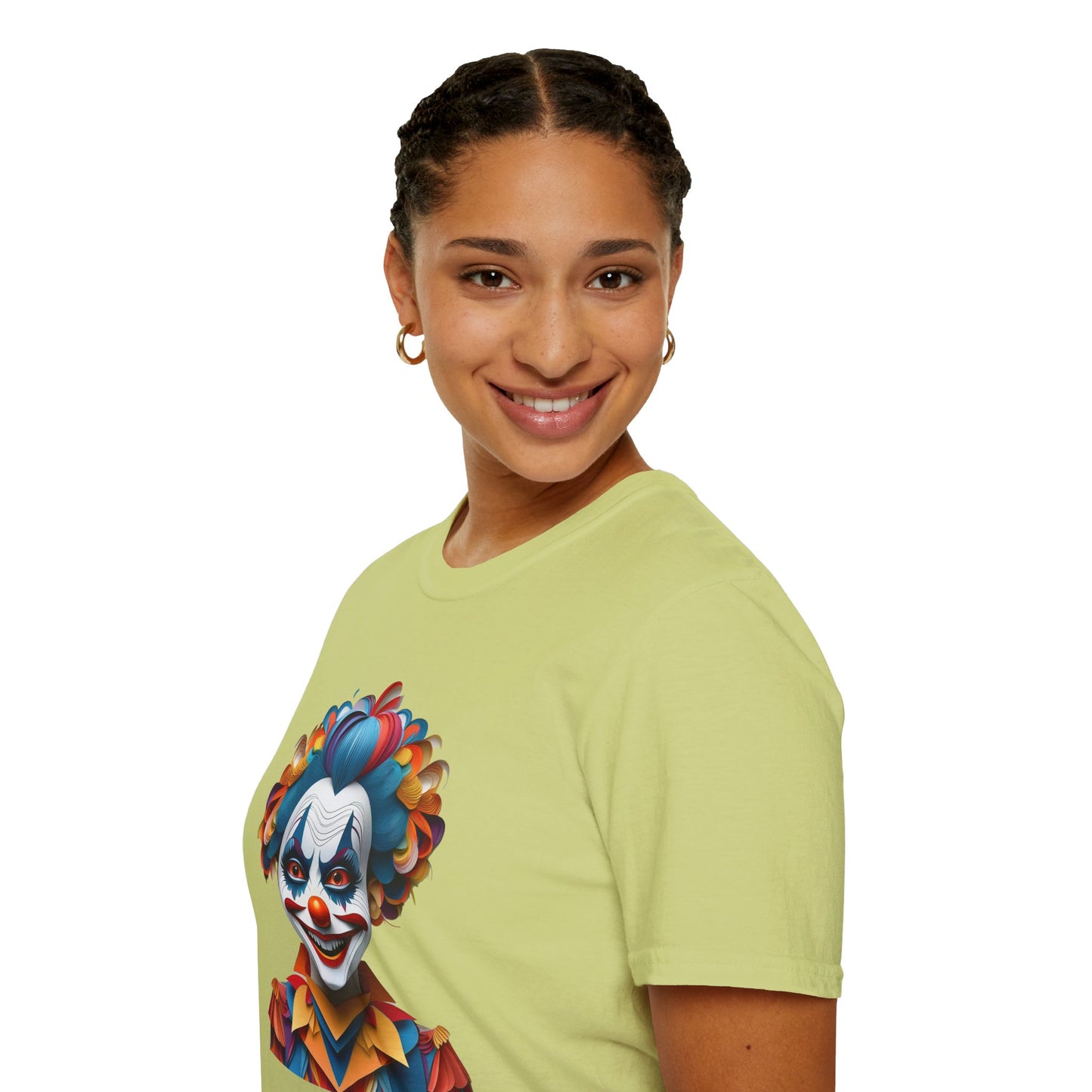 Clown Shirt, T Shirt with Clown, Funny Man Shirt, Tee Shirt with Funny Man, Circus Shirt, Shirt with Circus, Scary Man Shirt, Shirt with Scary Man
