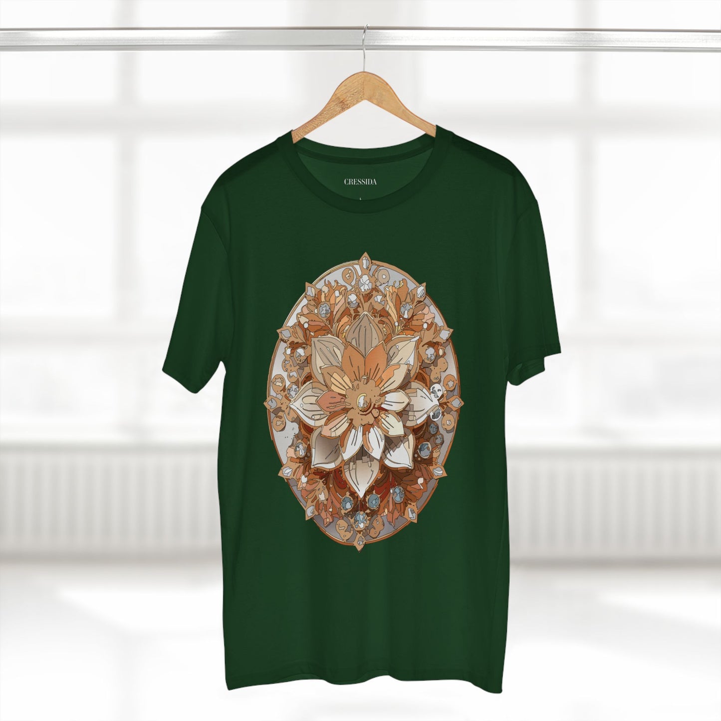 Floral Shirt, Shirt with Flower, Tee Shirt with Antique Flower