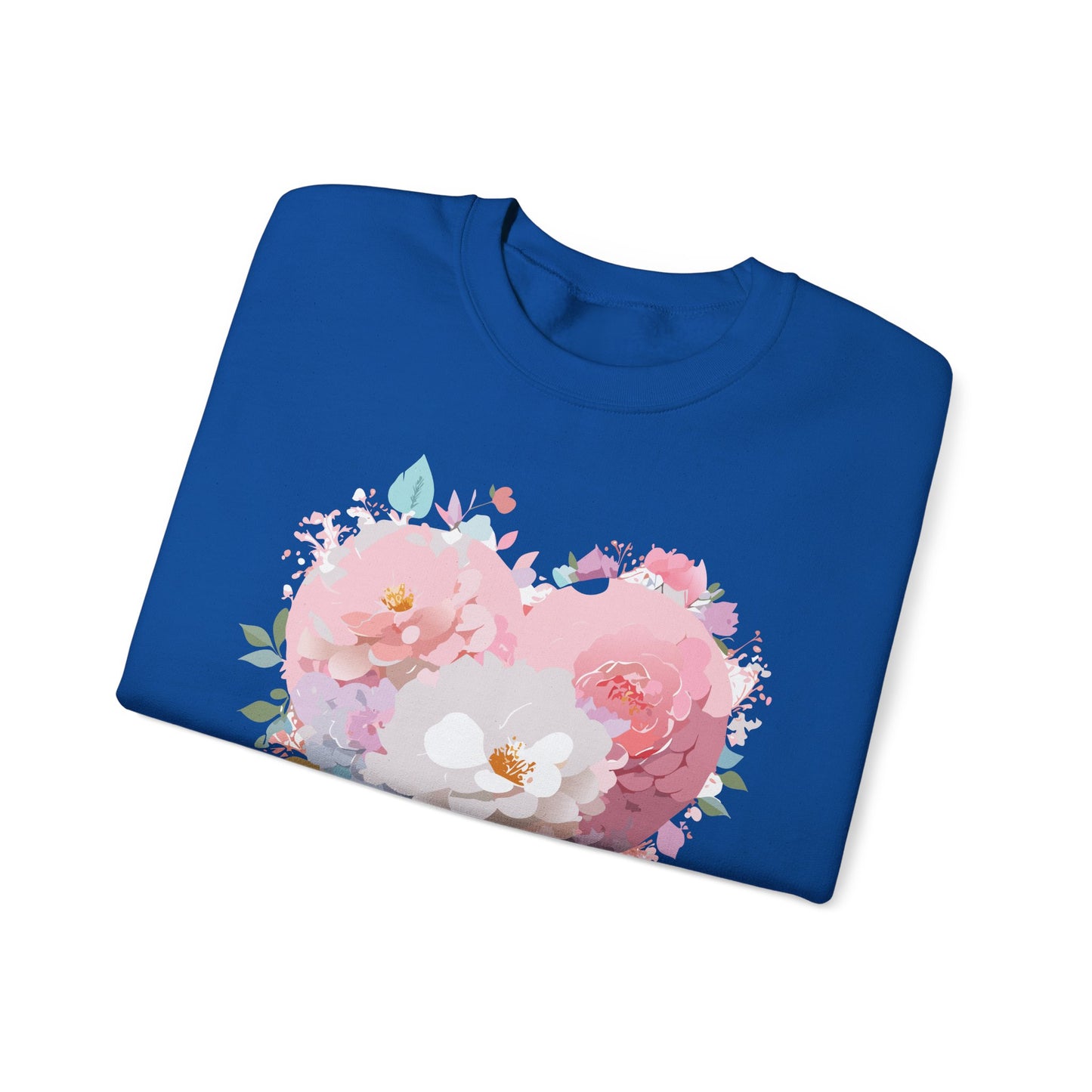 Floral Heart Sweatshirt, Floral Love Sweatshirt, Valentine's Day Sweatshirt, Heart Floral Sweatshirt