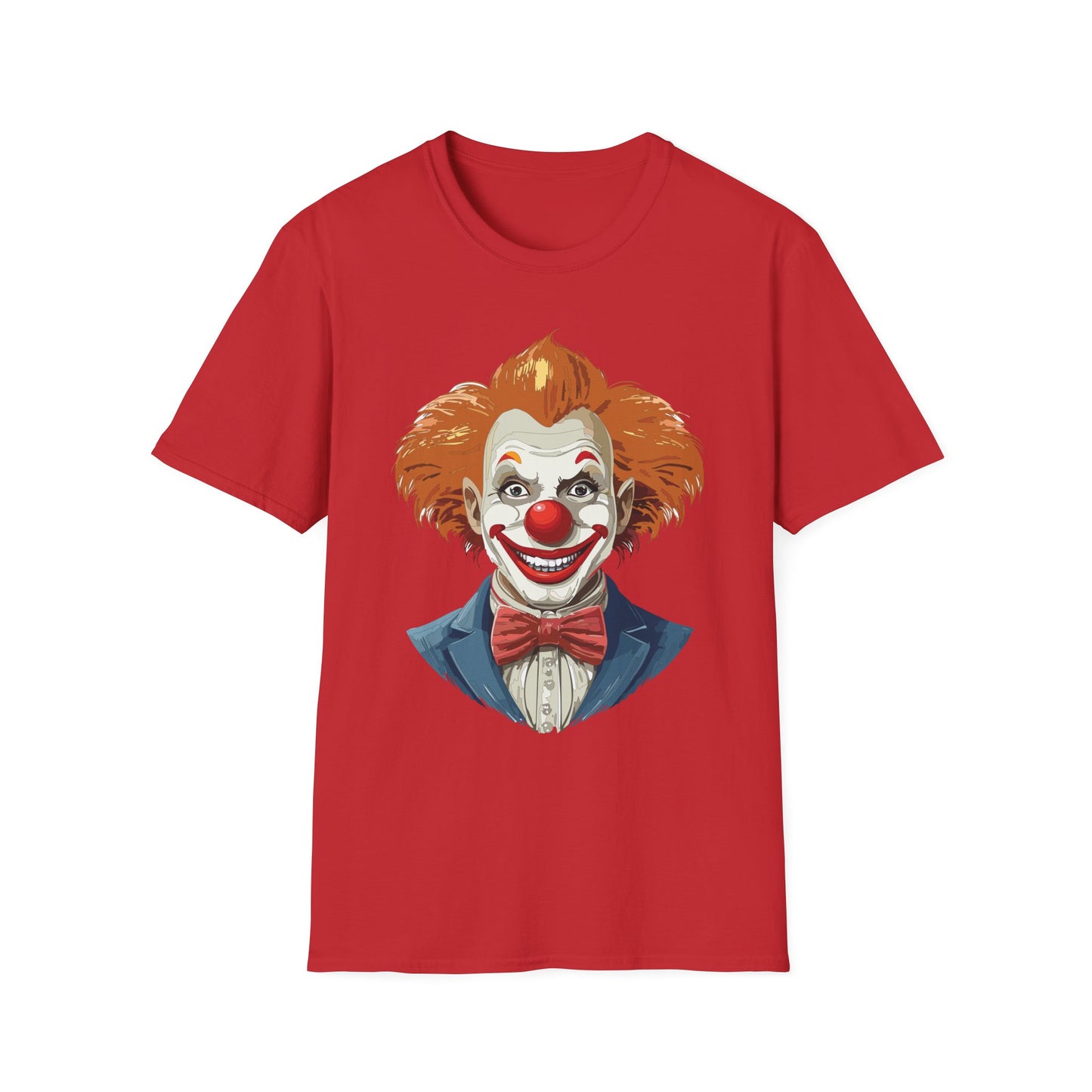 Clown Shirt, T Shirt with Clown, Funny Man Shirt, Tee Shirt with Funny Man, Circus Shirt, Shirt with Circus, Scary Man Shirt, Shirt with Scary Man
