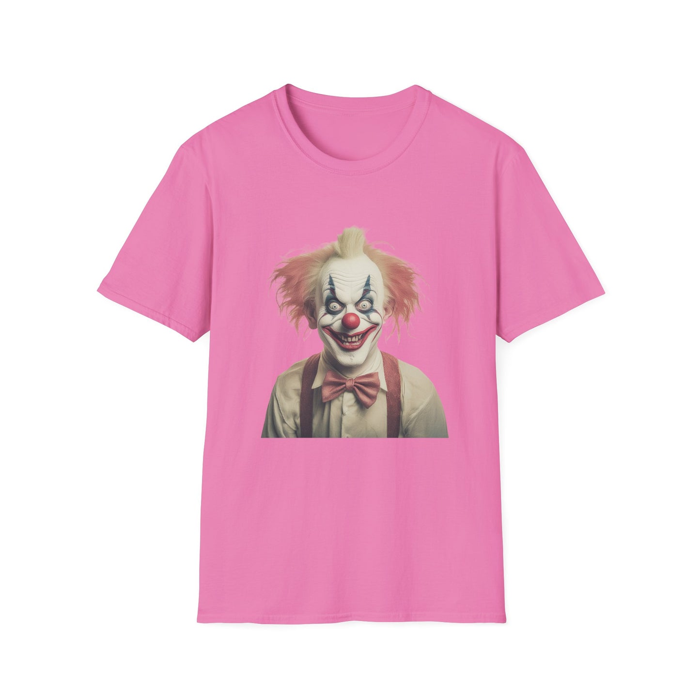 Clown Shirt, T Shirt with Clown, Funny Man Shirt, Tee Shirt with Funny Man, Circus Shirt, Shirt with Circus, Scary Man Shirt, Shirt with Scary Man