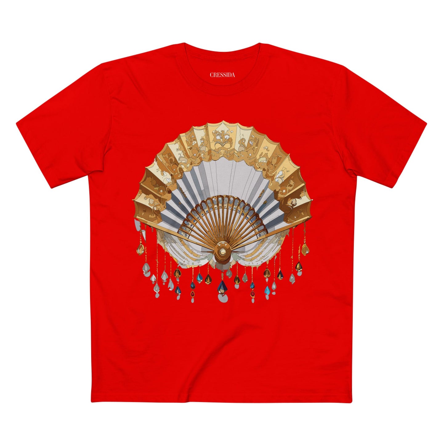Fan shirt, Shirt with Fan, Tee Shirt with Antique Fan