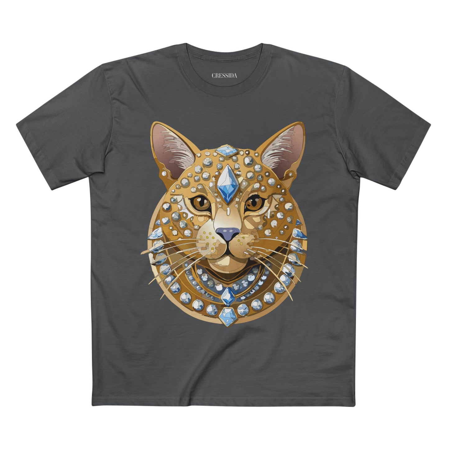 Unisex Premium Cotton Tee Shirt With Antique Animal Medallion Design