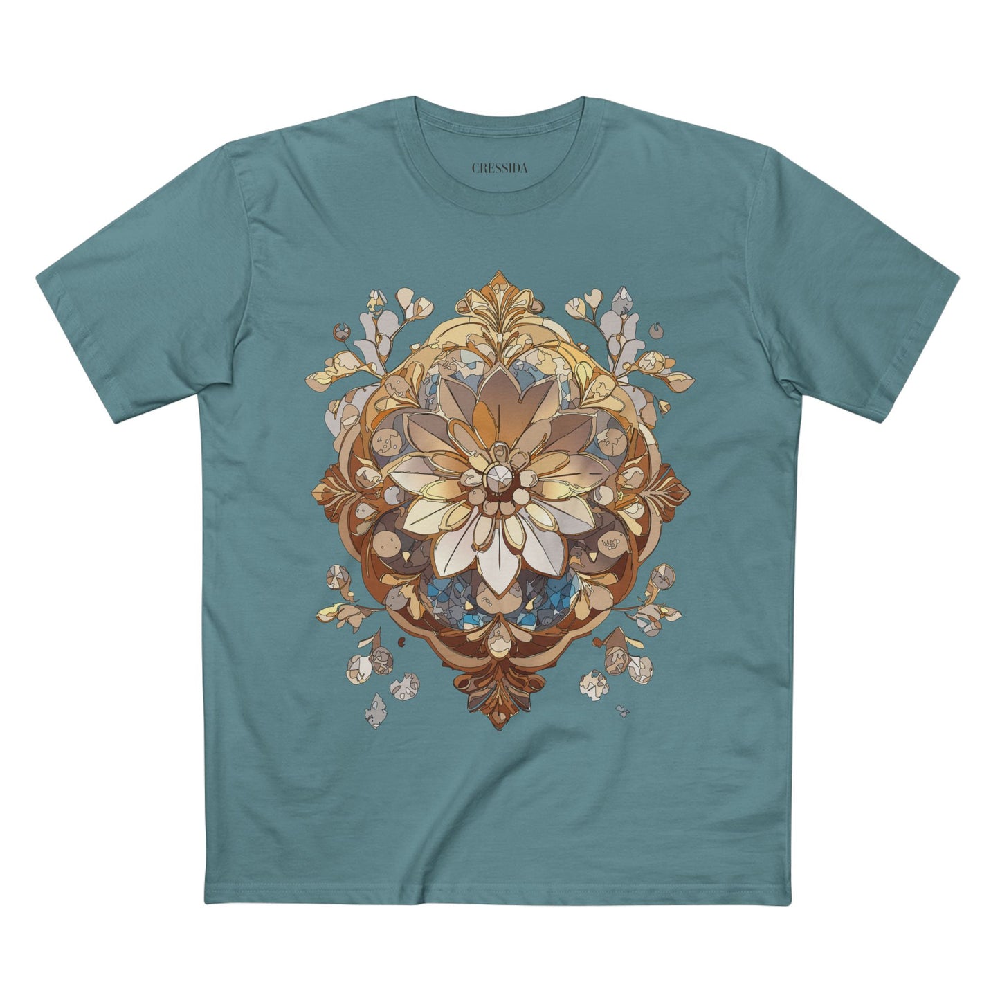 Floral Shirt, Shirt with Flower, Tee Shirt with Antique Flower