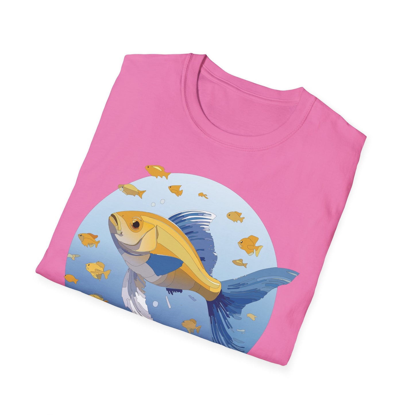 Fish Art Design Shirt, T Shirt with Fish, Graphic Shirt, Tee Shirt with Graphic Design, Shirt with Fish Graphic Art