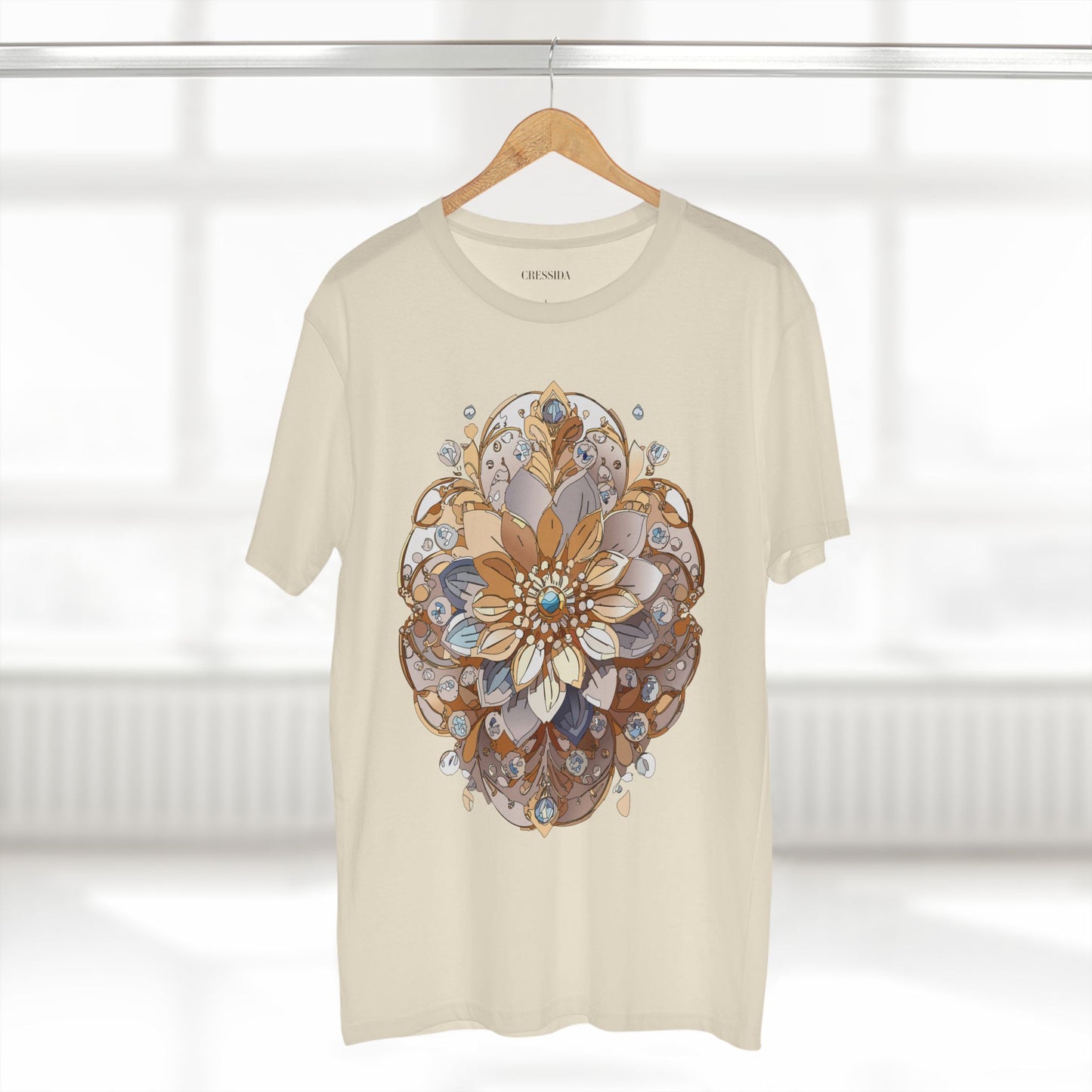 Floral Shirt, Shirt with Flower, Tee Shirt with Antique Flower