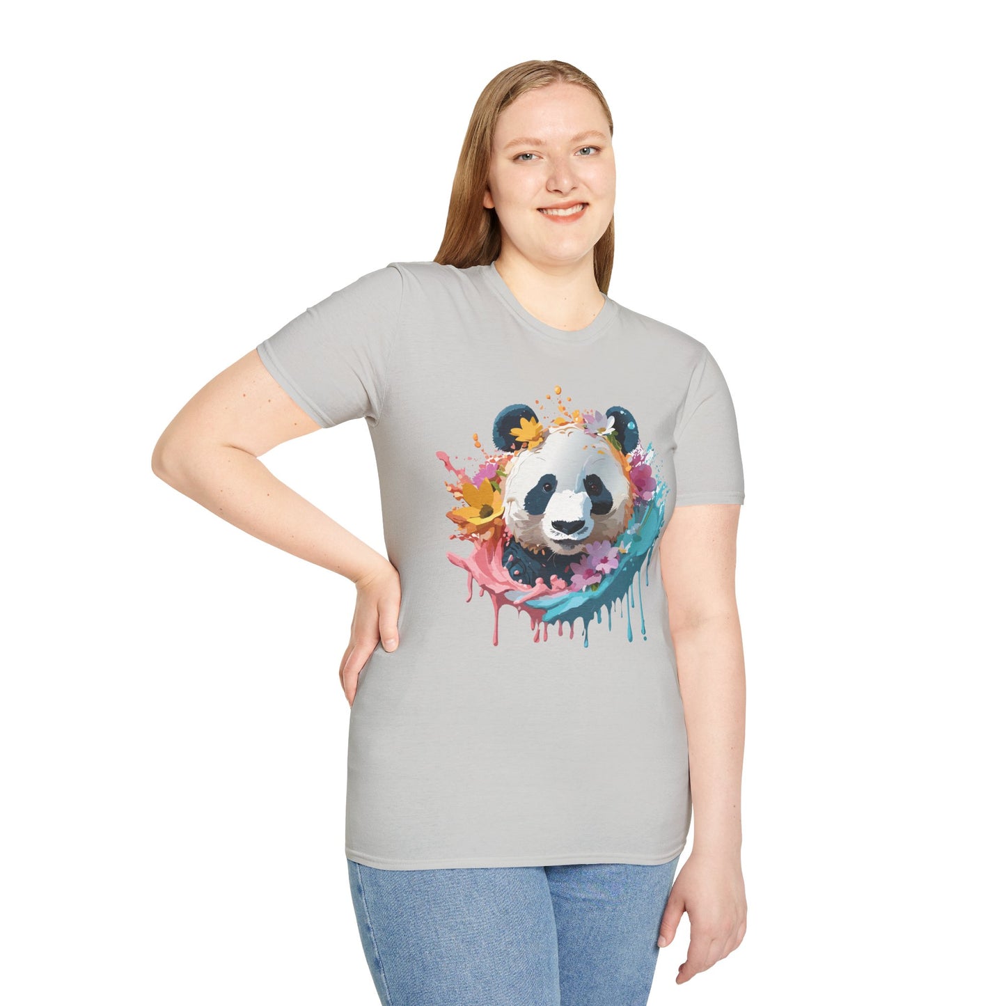 Panda Shirt, T Shirt with Panda, Animal Shirt, Tee Shirt with Animals