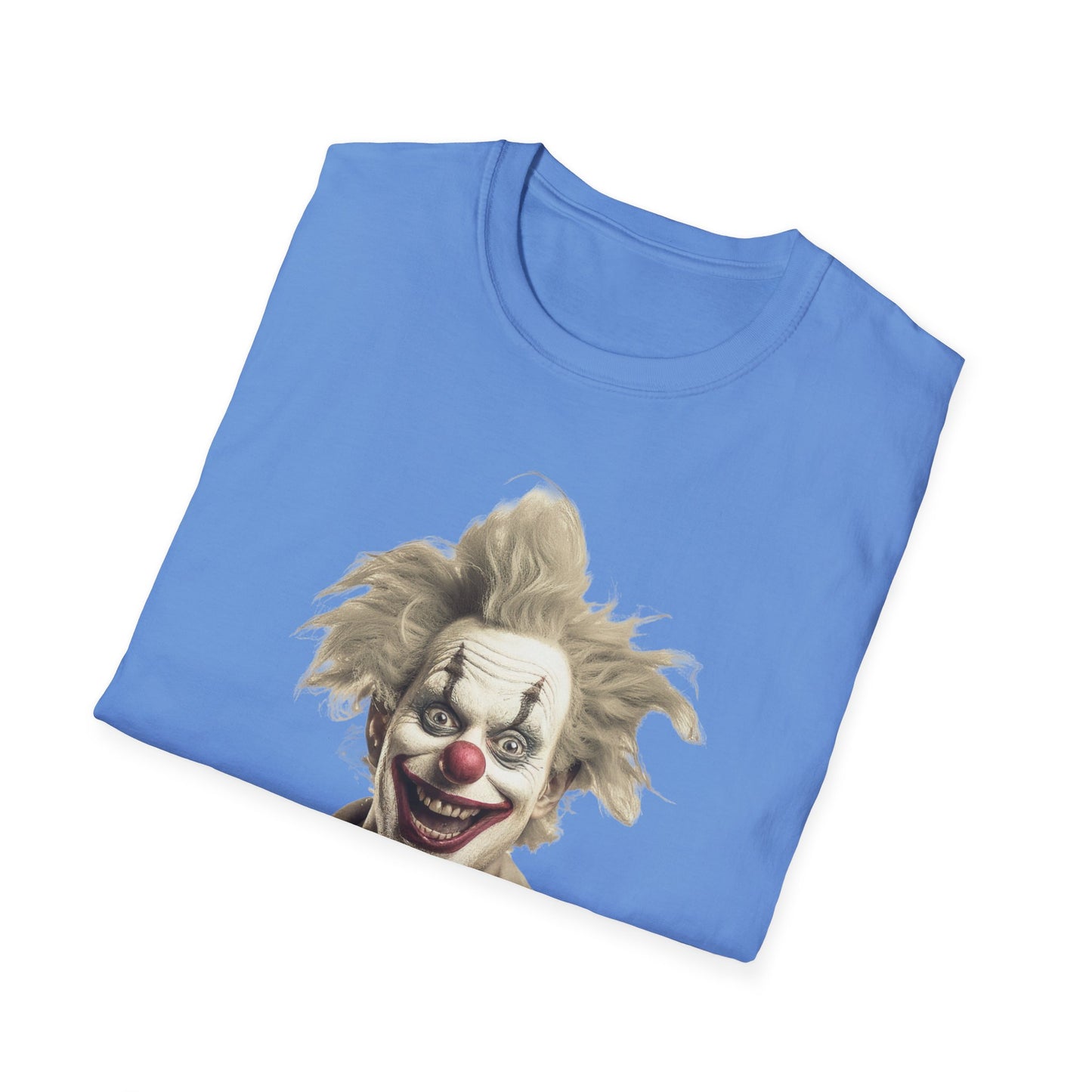 Clown Shirt, T Shirt with Clown, Funny Man Shirt, Tee Shirt with Funny Man, Circus Shirt, Shirt with Circus, Scary Man Shirt, Shirt with Scary Man