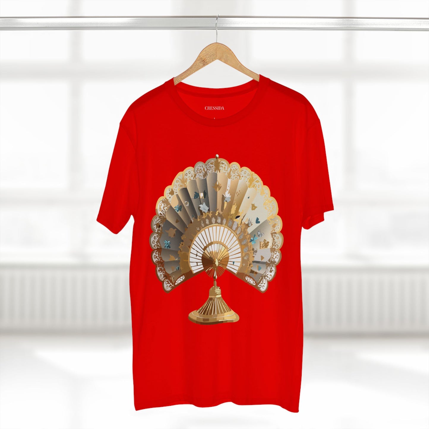 Fan shirt, Shirt with Fan, Tee Shirt with Antique Fan