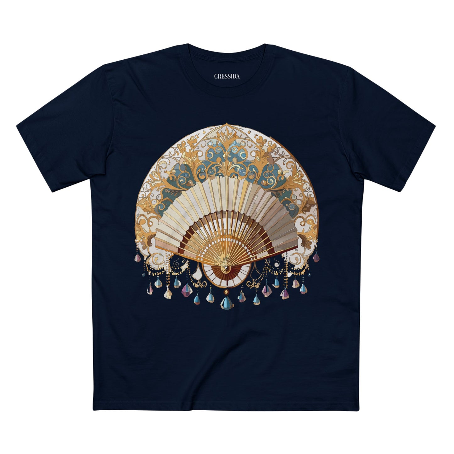 Fan shirt, Shirt with Fan, Tee Shirt with Antique Fan