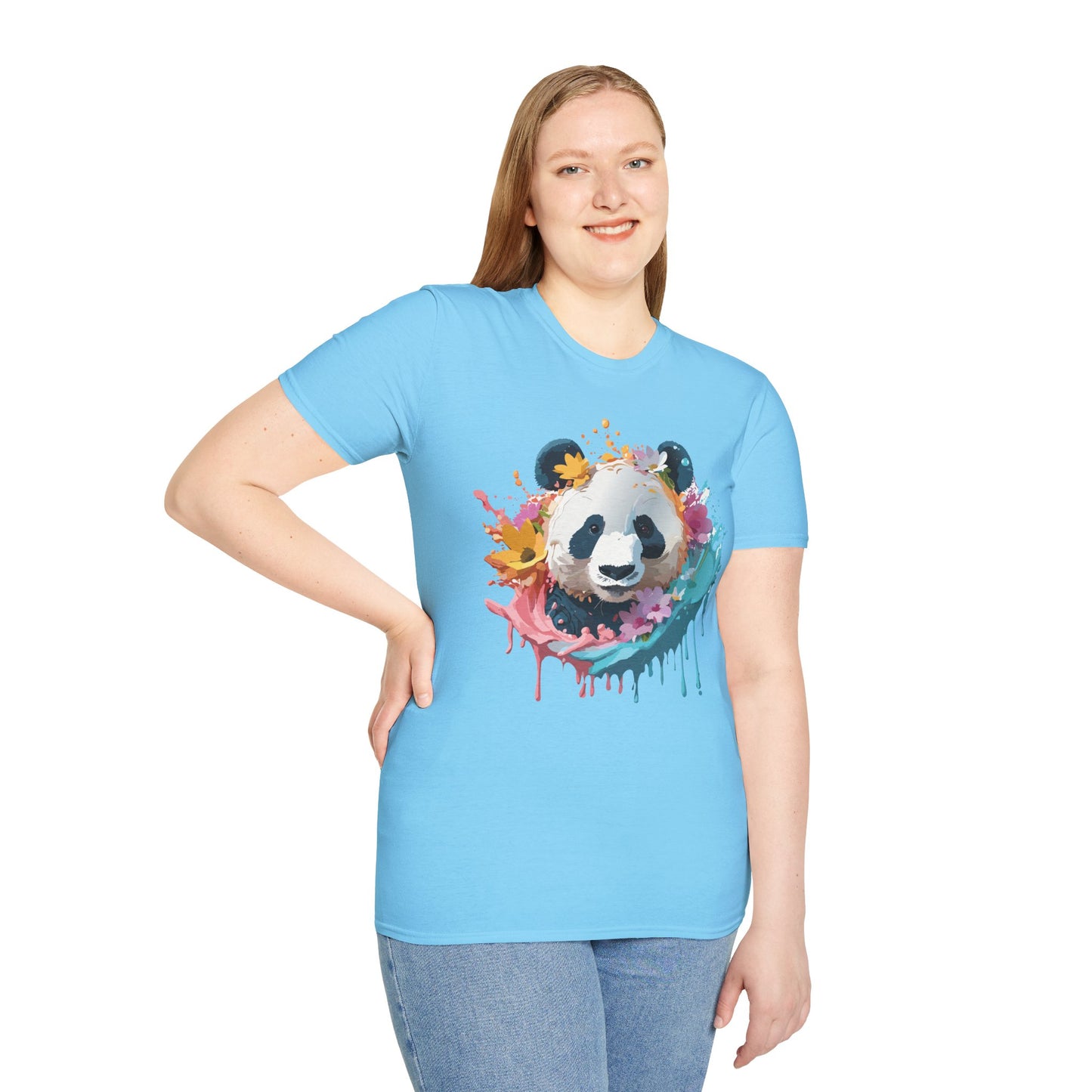 Panda Shirt, T Shirt with Panda, Animal Shirt, Tee Shirt with Animals