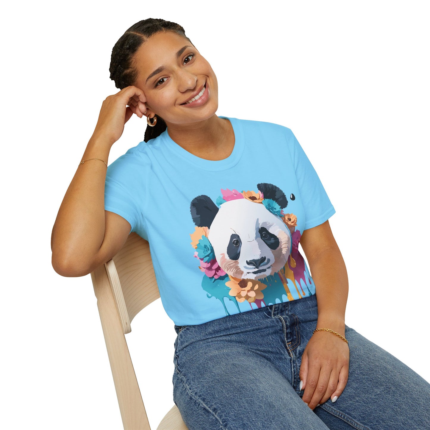 Panda Shirt, T Shirt with Panda, Animal Shirt, Tee Shirt with Animals