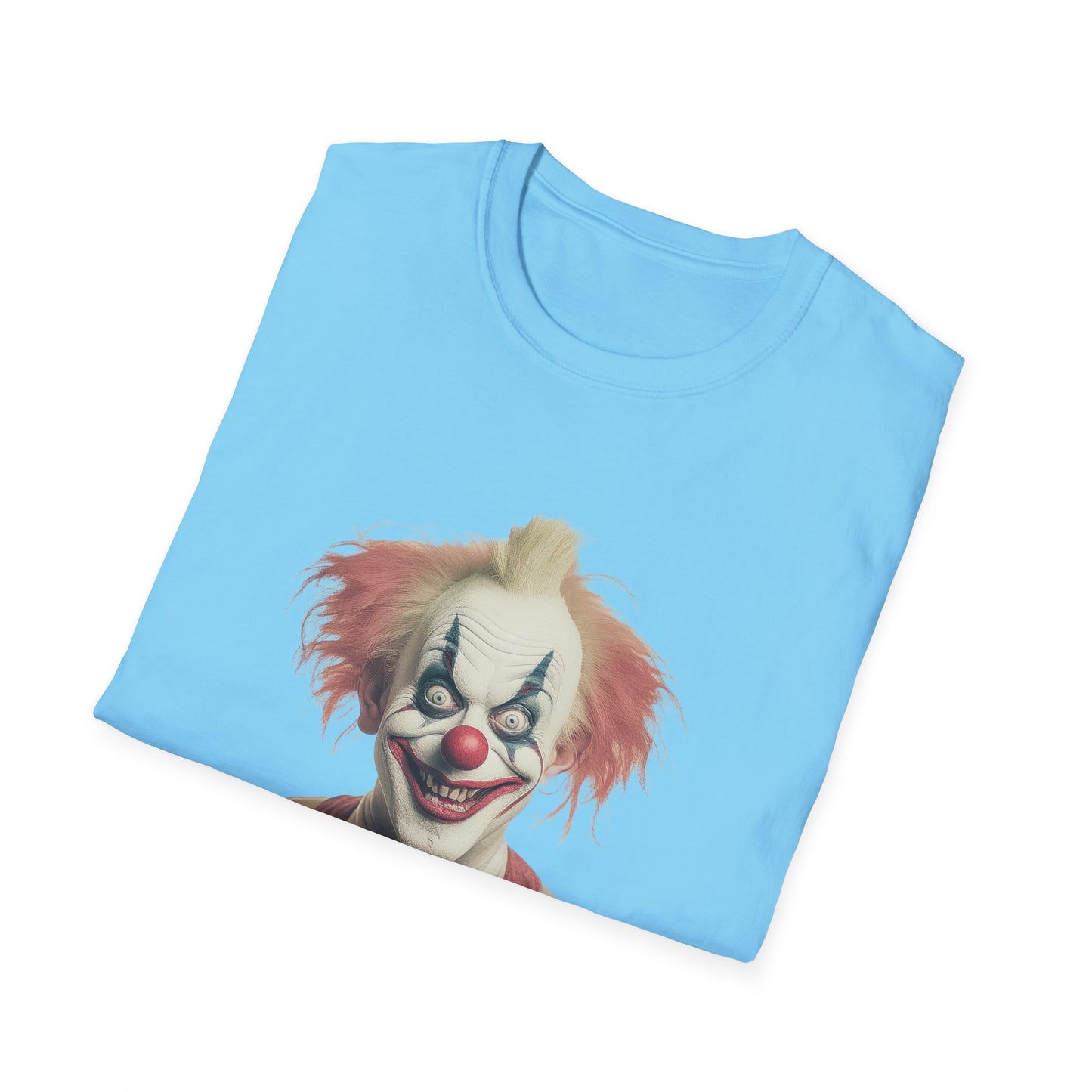 Clown Shirt, T Shirt with Clown, Funny Man Shirt, Tee Shirt with Funny Man, Circus Shirt, Shirt with Circus, Scary Man Shirt, Shirt with Scary Man
