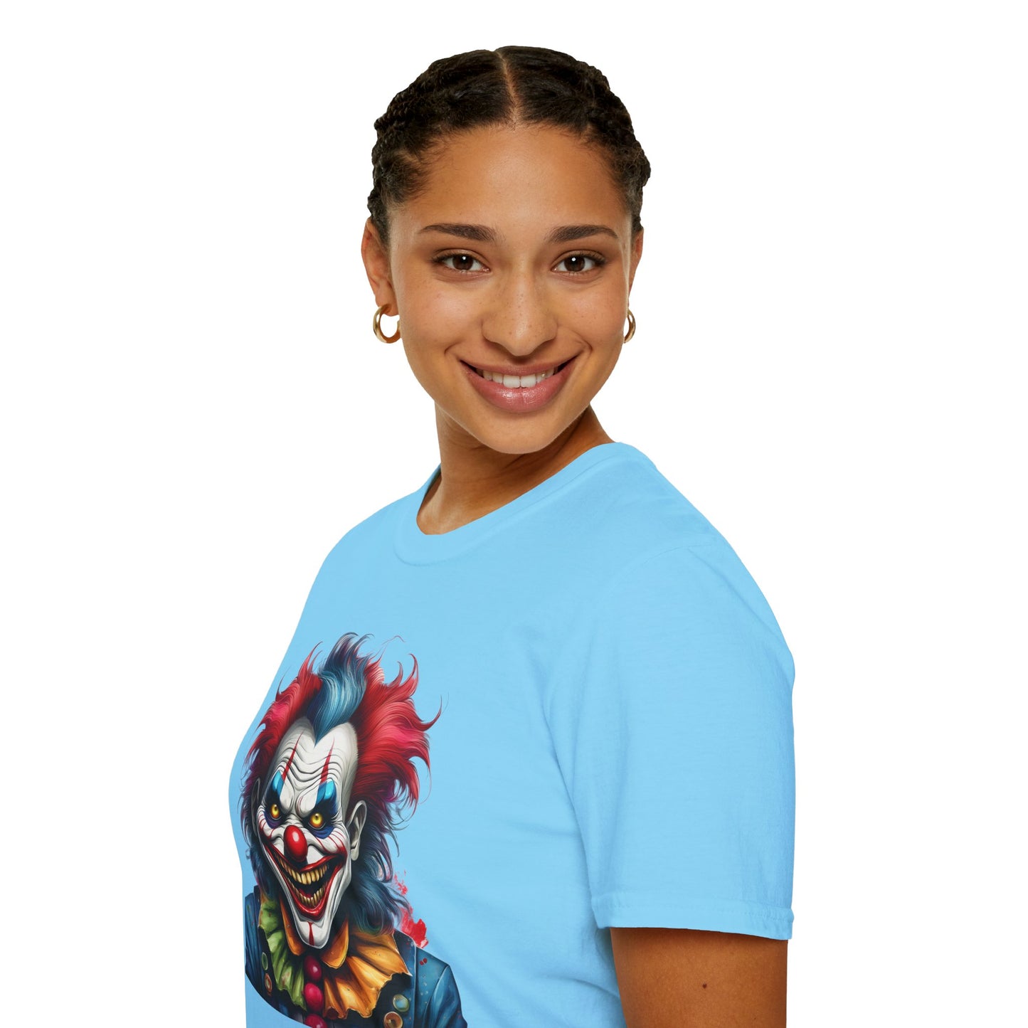 Clown Shirt, T Shirt with Clown, Funny Man Shirt, Tee Shirt with Funny Man, Circus Shirt, Shirt with Circus, Scary Man Shirt, Shirt with Scary Man