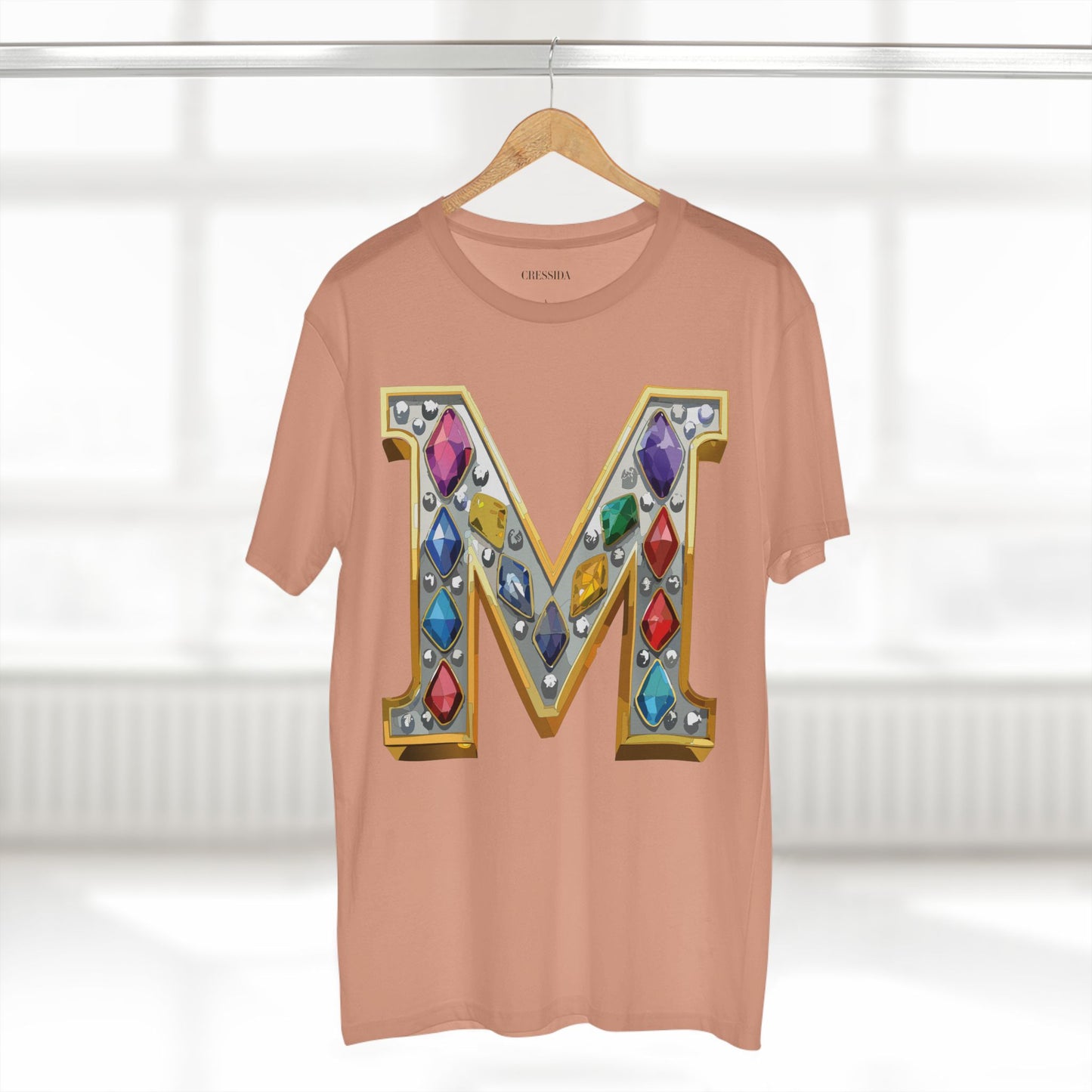 Letter Shirt, Shirt with Letters, Tee Shirt with Gold Letters