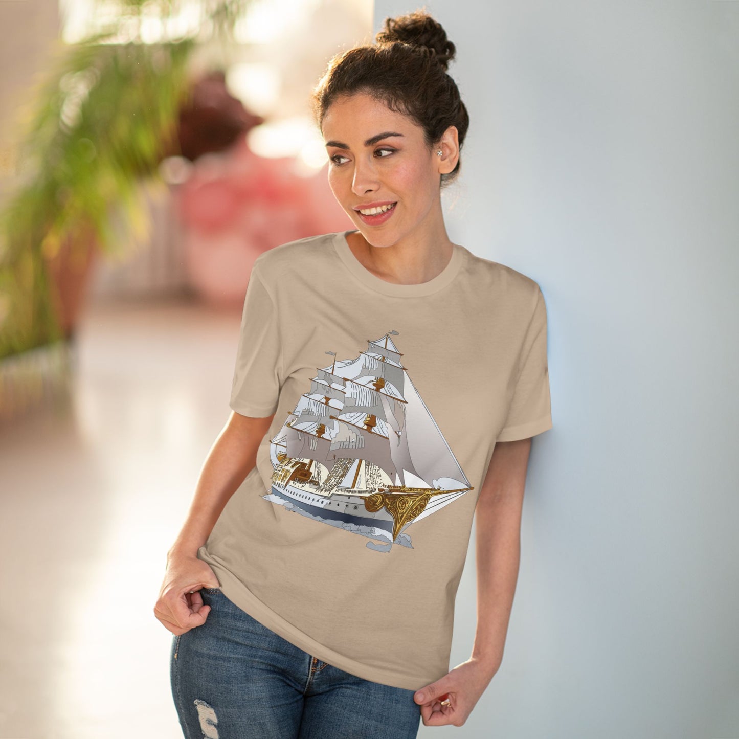 Organic T-shirt with Ship