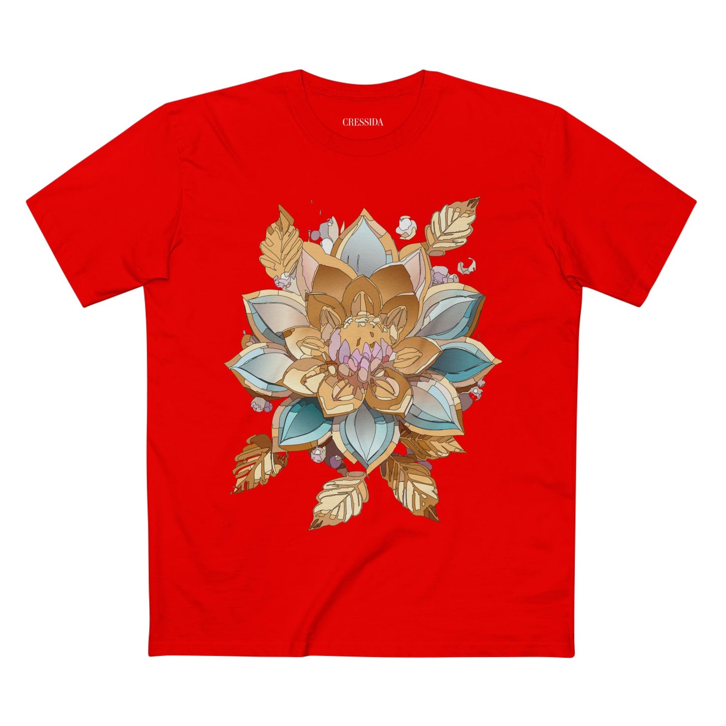 Floral Antique Flower Graphic Tee For Unisex Premium Cotton Shirt