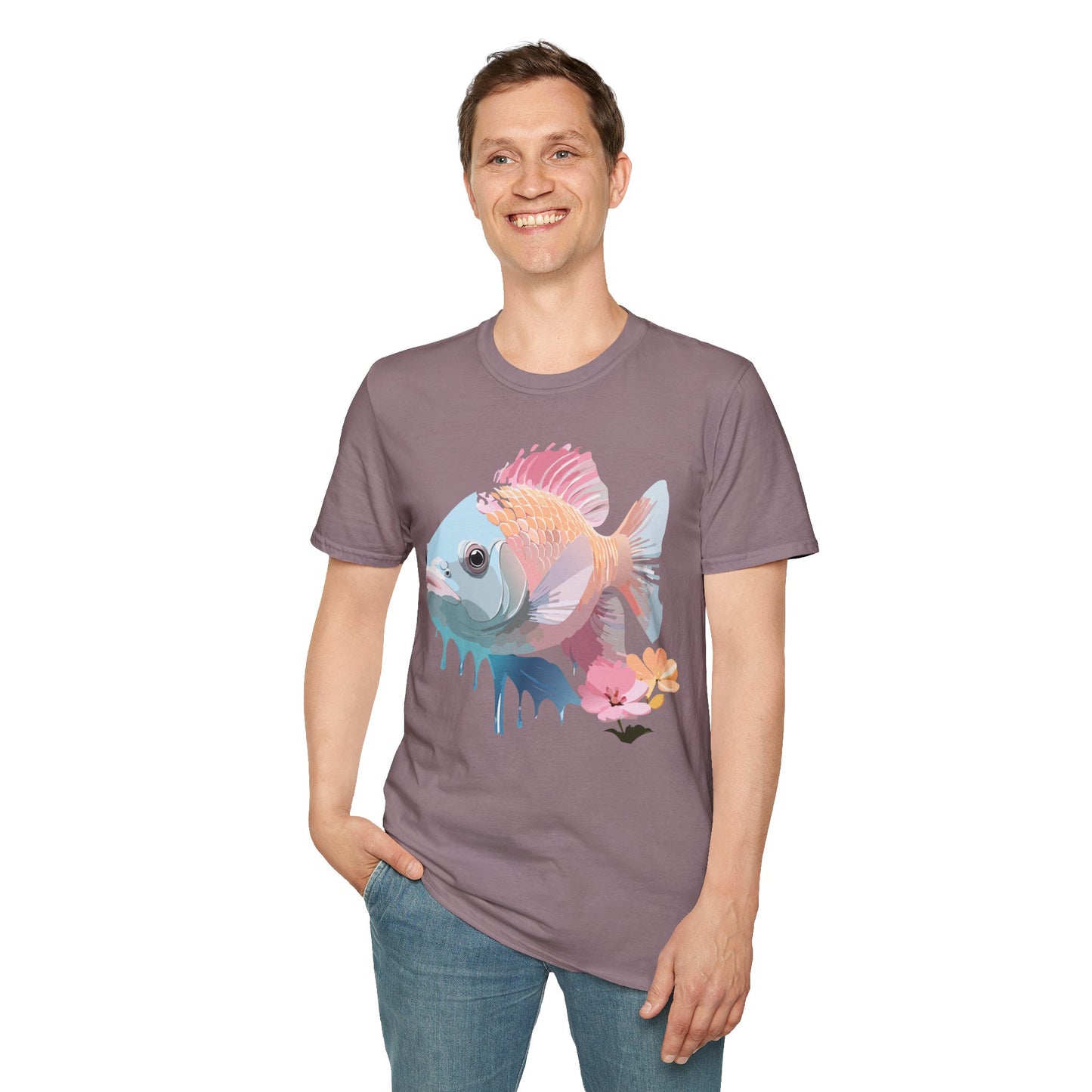 Copy of Fish Art Design Shirt, T Shirt with Fish, Graphic Shirt, Tee Shirt with Graphic Design, Shirt with Fish Graphic Art