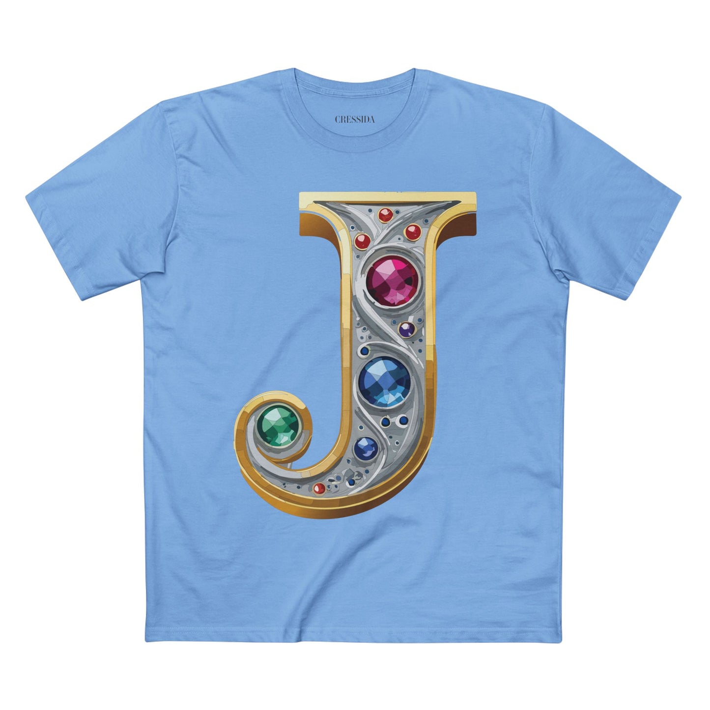Letter Shirt, Shirt with Letters, Tee Shirt with Gold Letters