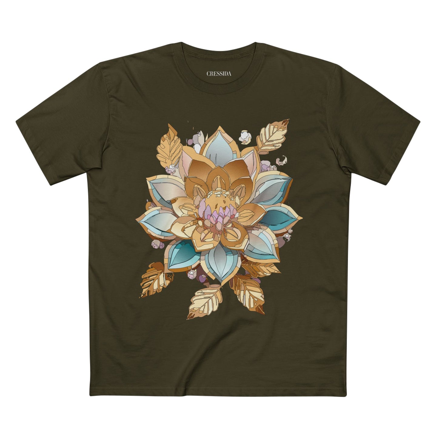 Floral Antique Flower Graphic Tee For Unisex Premium Cotton Shirt