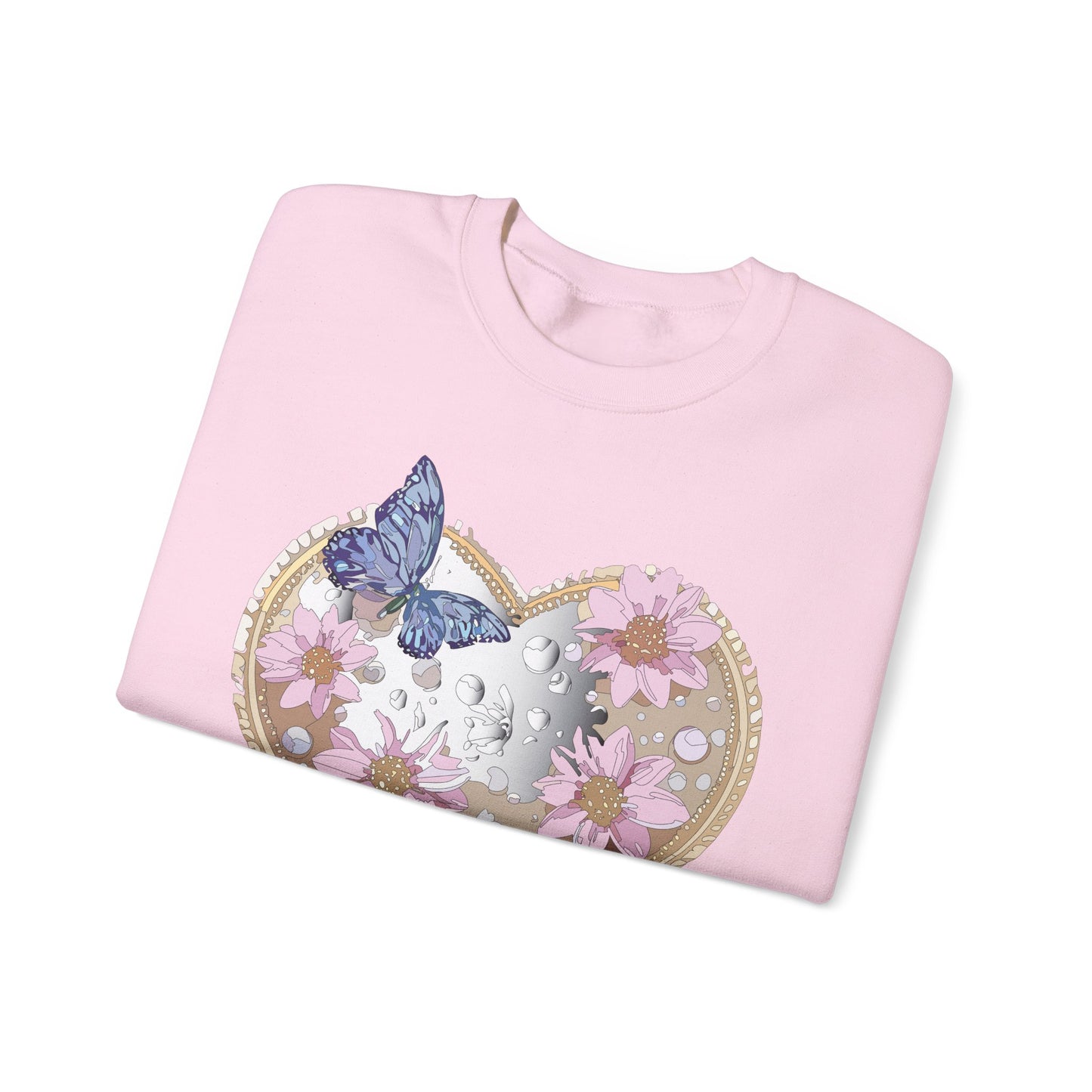 Floral Heart Sweatshirt, Floral Love Sweatshirt, Valentine's Day Sweatshirt, Heart Floral Sweatshirt