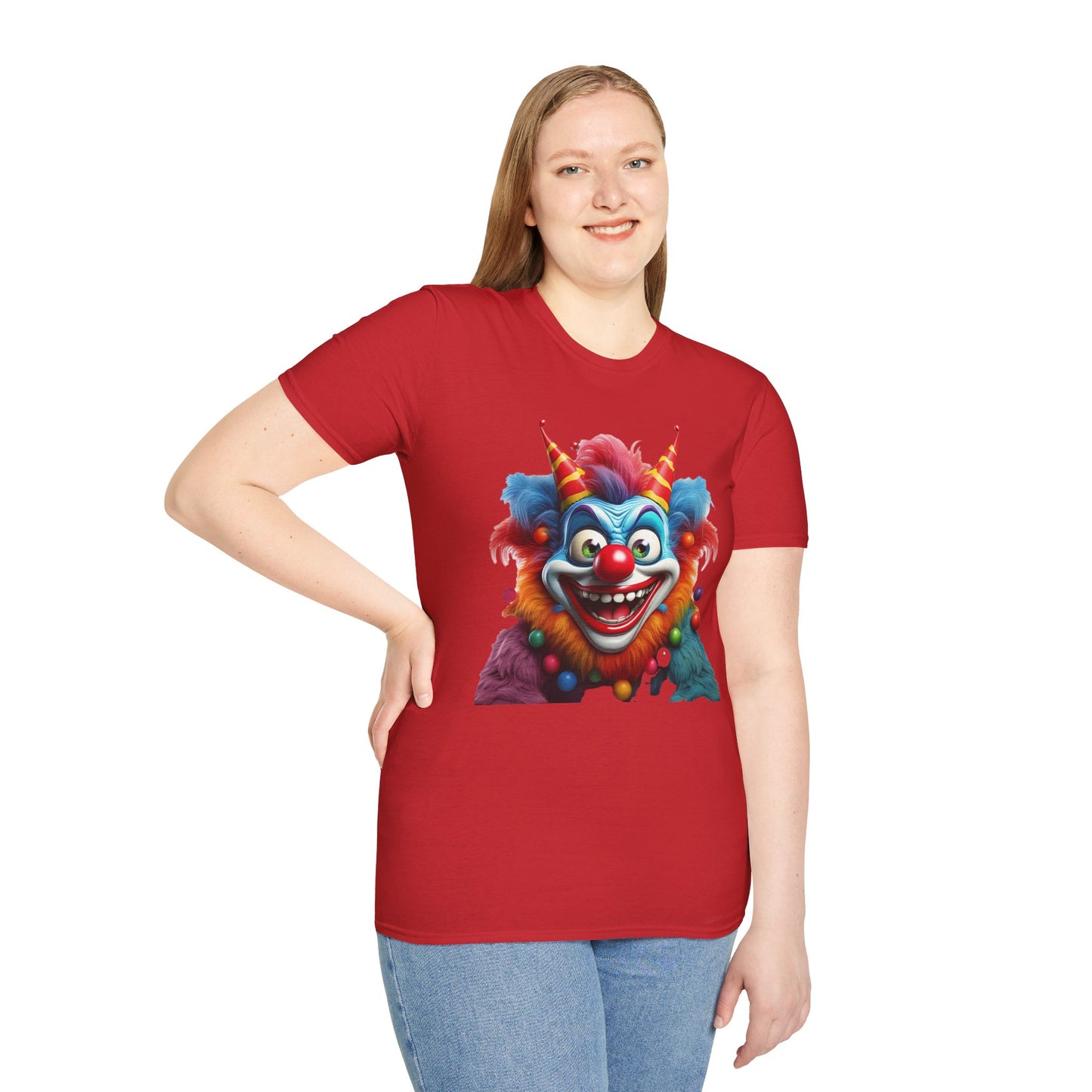 Clown Shirt, T Shirt with Clown, Funny Man Shirt, Tee Shirt with Funny Man, Circus Shirt, Shirt with Circus, Scary Man Shirt, Shirt with Scary Man
